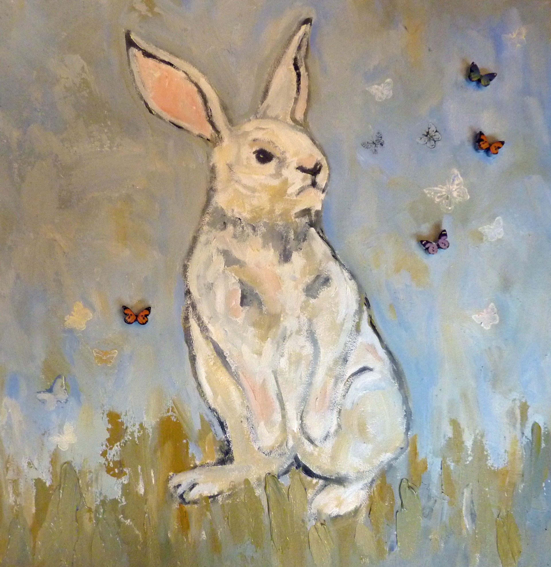 Bunny and Butterflies by Cindi Underwood