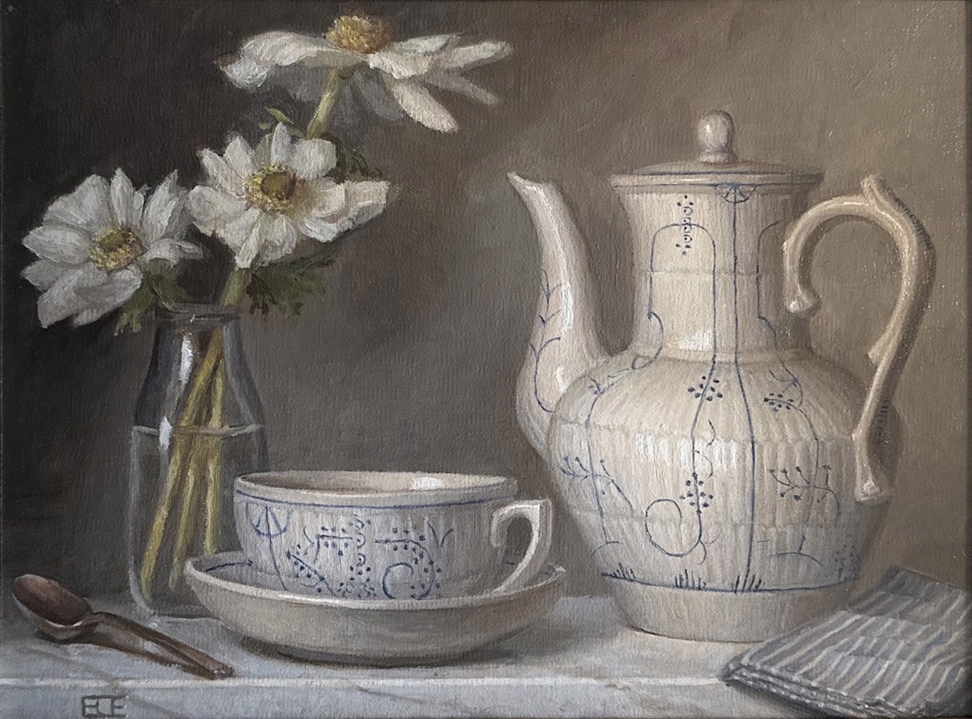 Anemone & Tea by Barbara Efchak