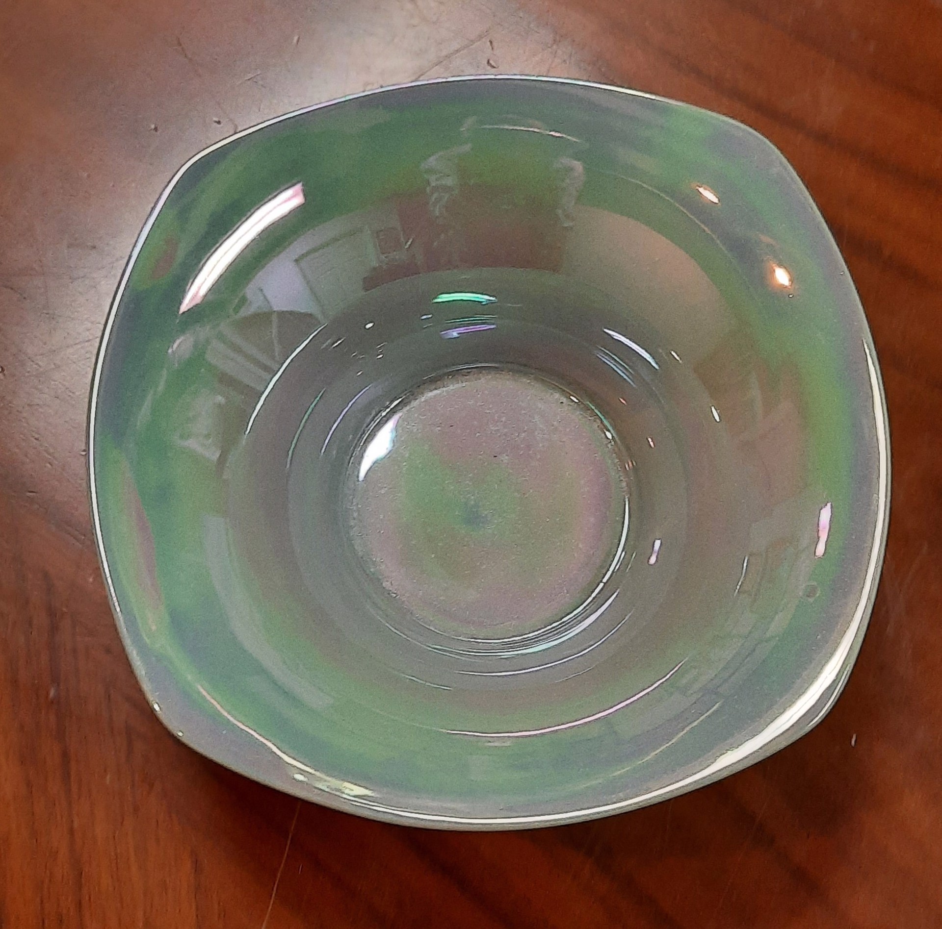 Green Porcelain Luster Bowl by Kathleen Ryall