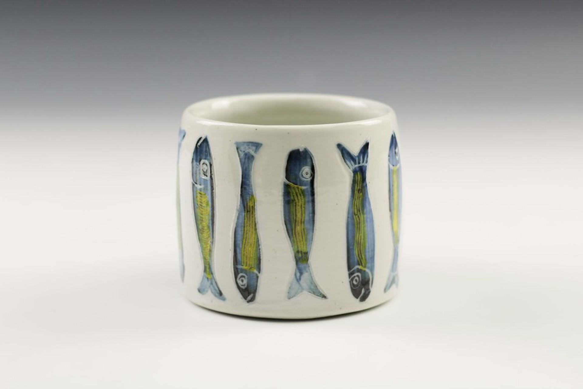 Incan Fish Mug by Glynnis Lessing