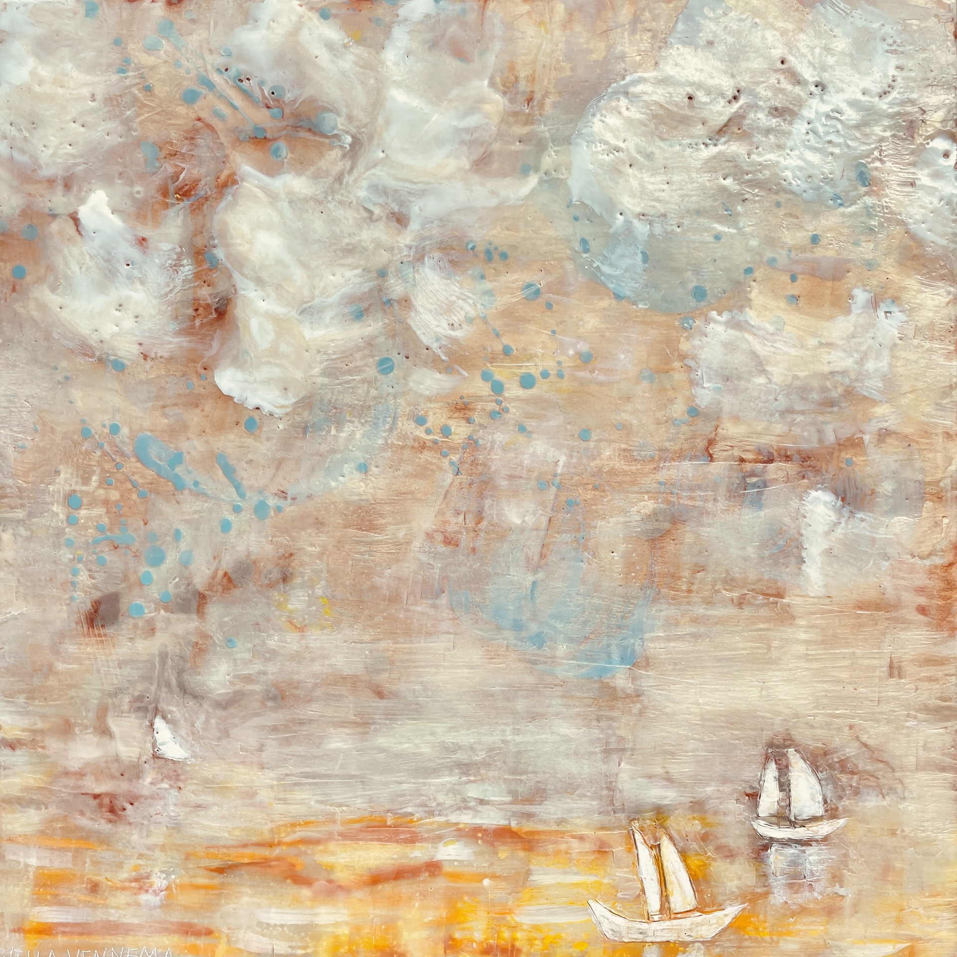 Boat Series A Sailing Day by Willa Vennema Portland Art Gallery