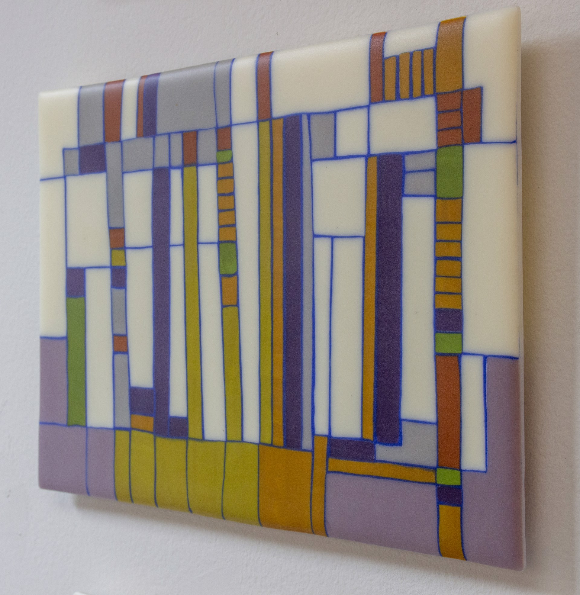 Time Division/ Mustard Verticals by Laurie Frick