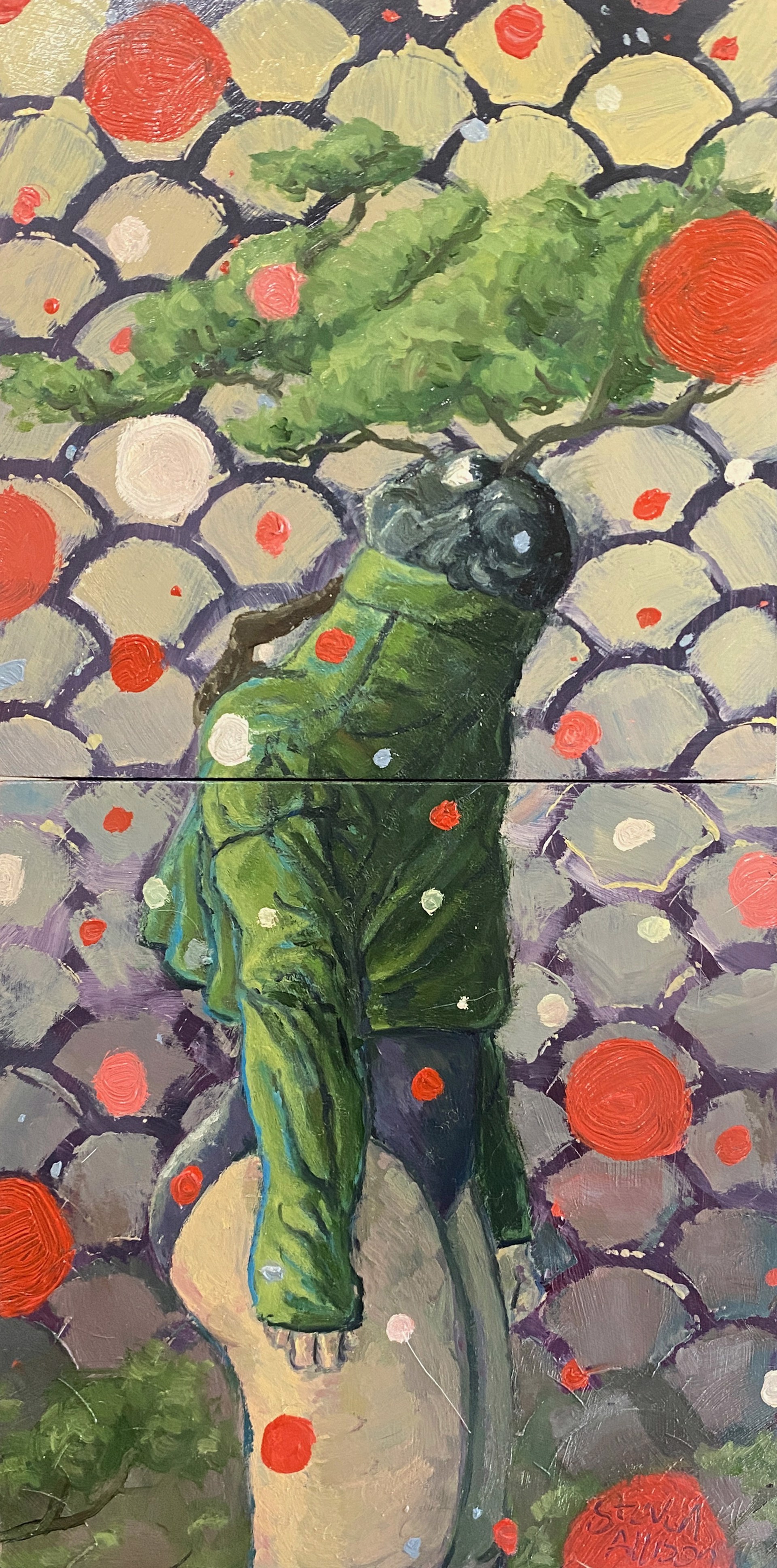 Bonsai I (Diptych) by Steven Allison