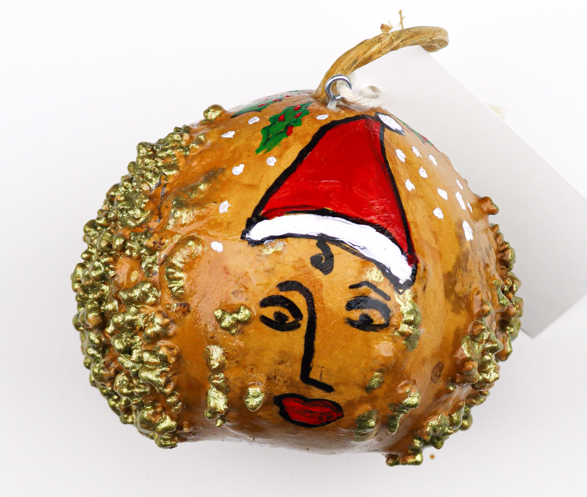 Merry Christmas, 2020 (gourd ornament) by Toni Lane by Toni Lane