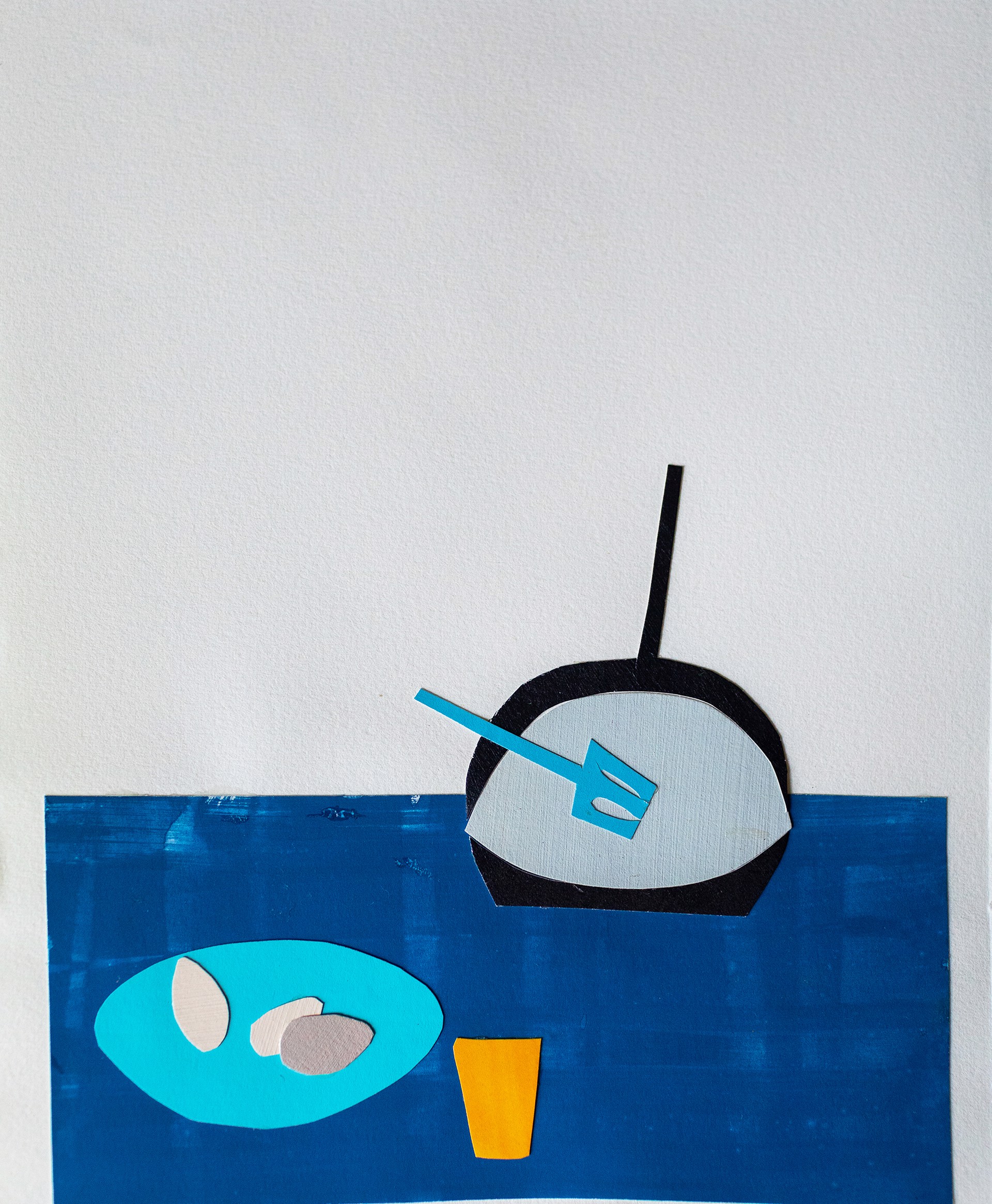 Small Collage Still Life No. 16 by Susan Hable