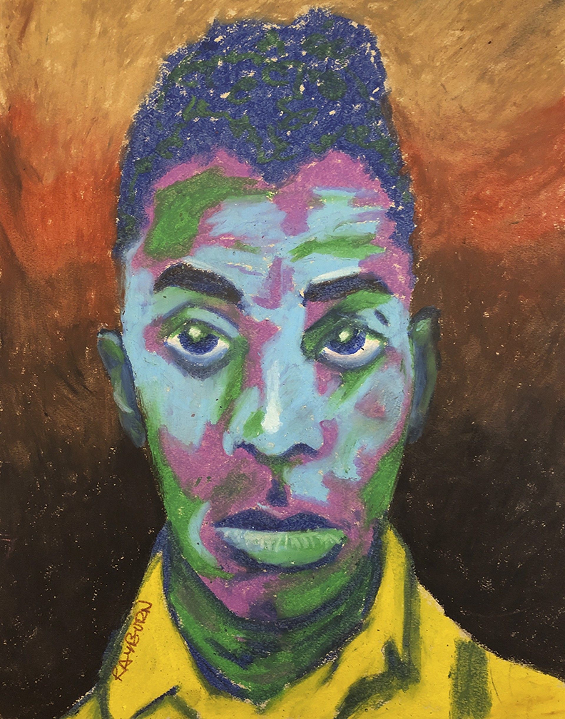 Portrait of James Baldwin by Sam Rayburn
