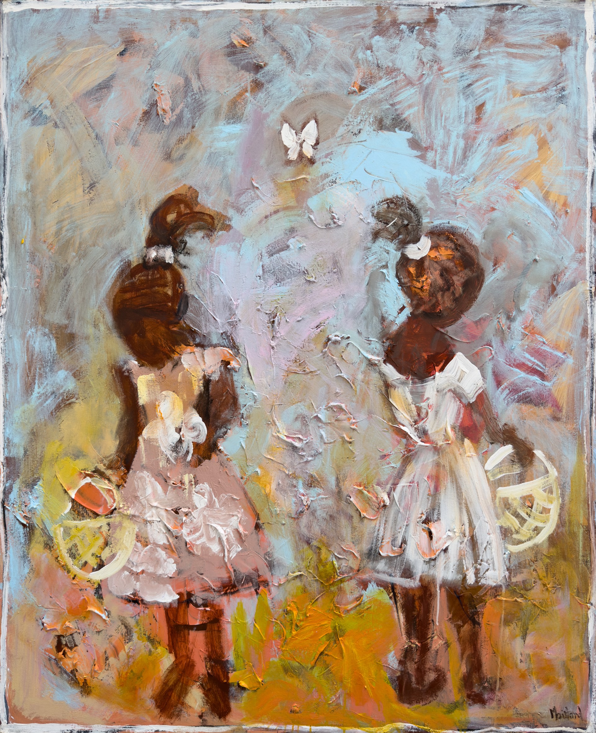 Girls and The Butterfly by John Maitland