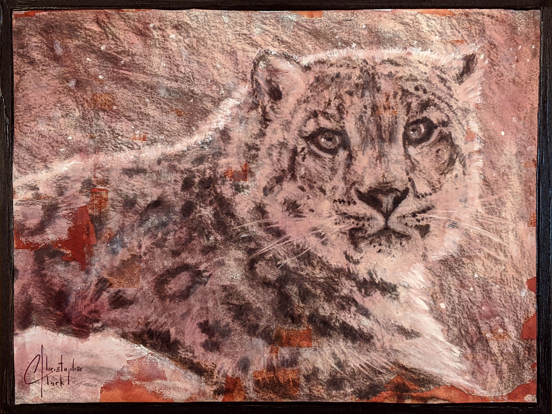 Sepia Cats, Snow Leopard by Christopher Clark