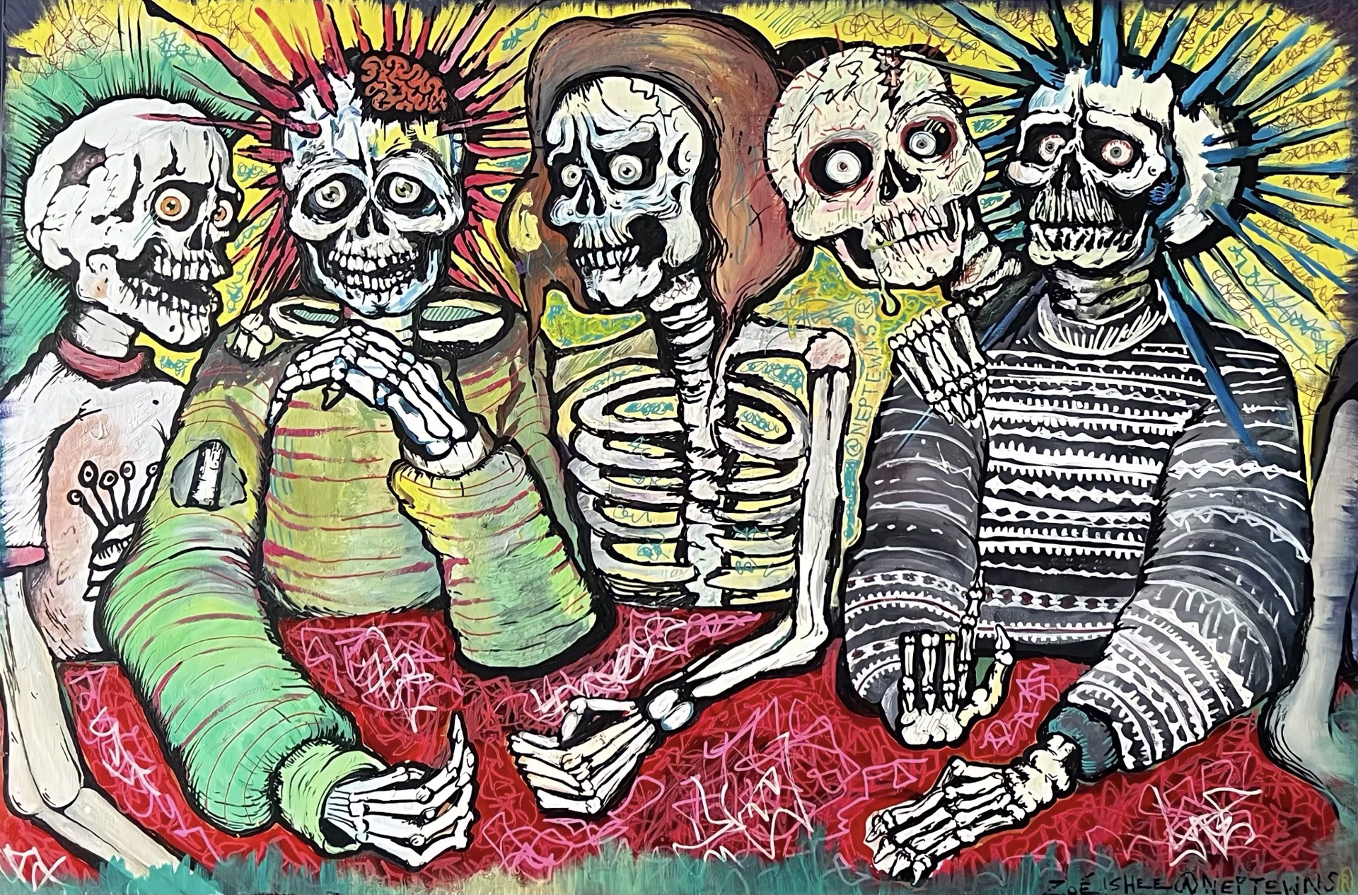 Skeleton Party by Zoe Ishee