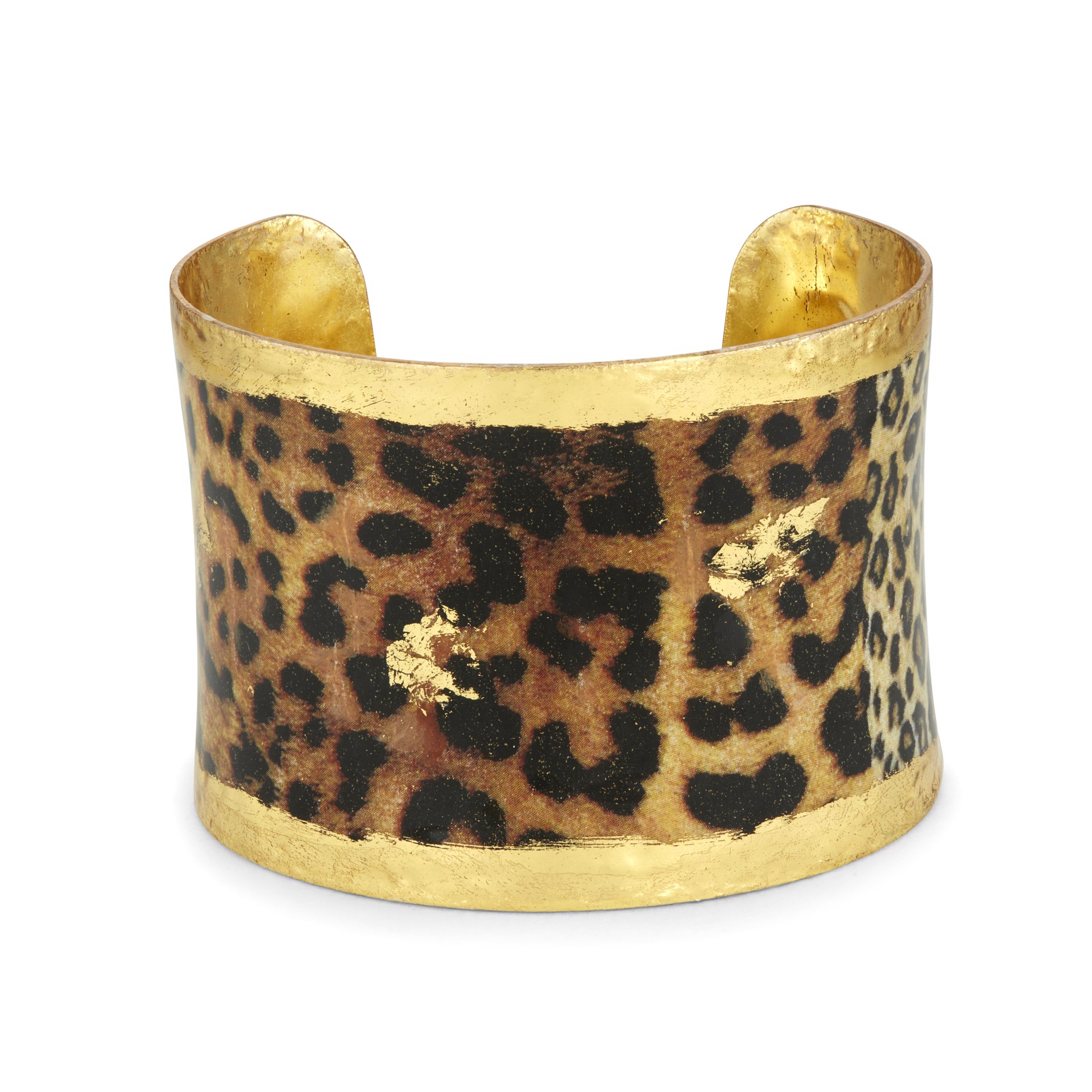 Leopard Cuff - Corset 1.5" Gold by Evocateur