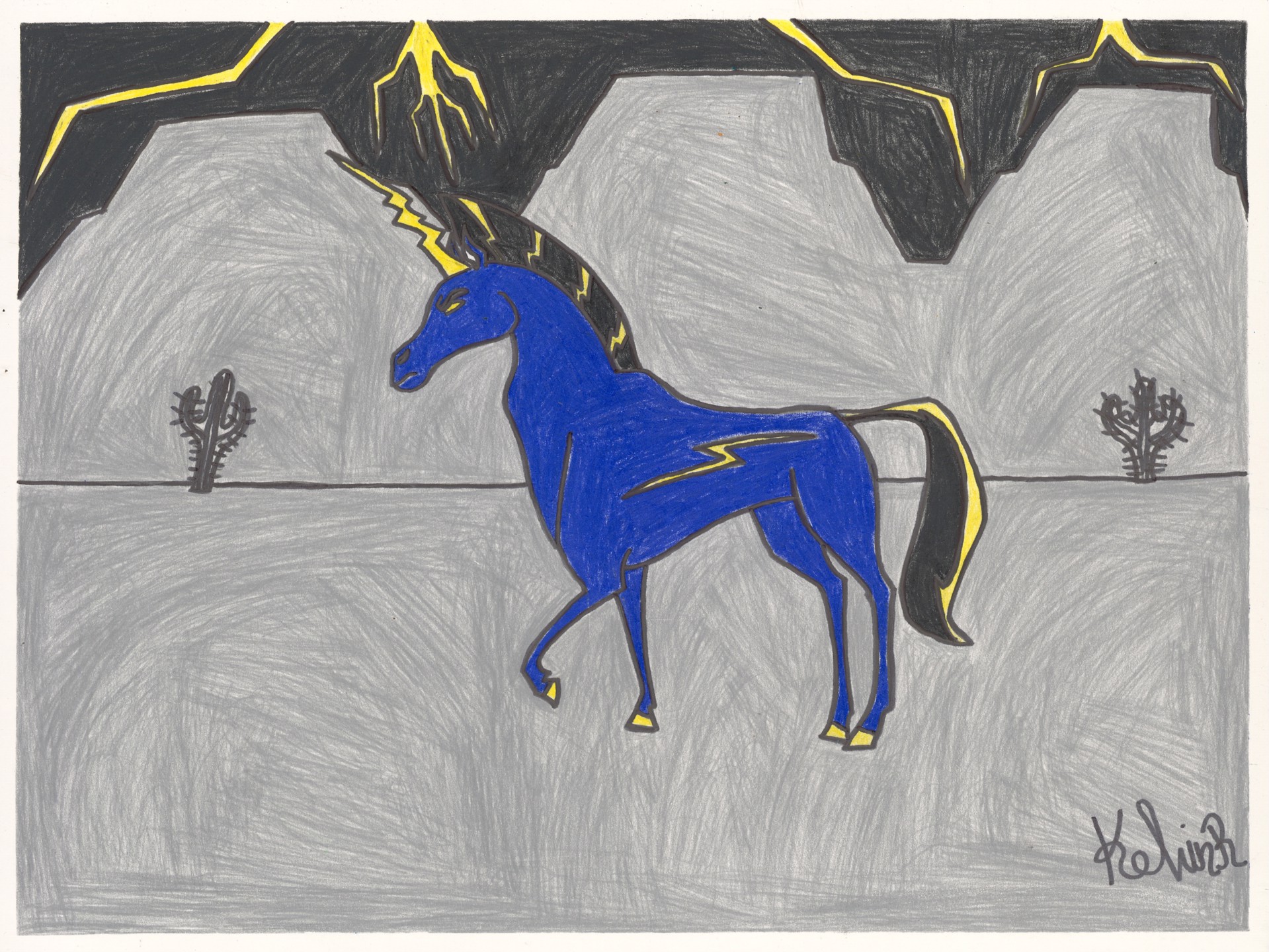 The Lightning Unicorn by Kelvin Richardson