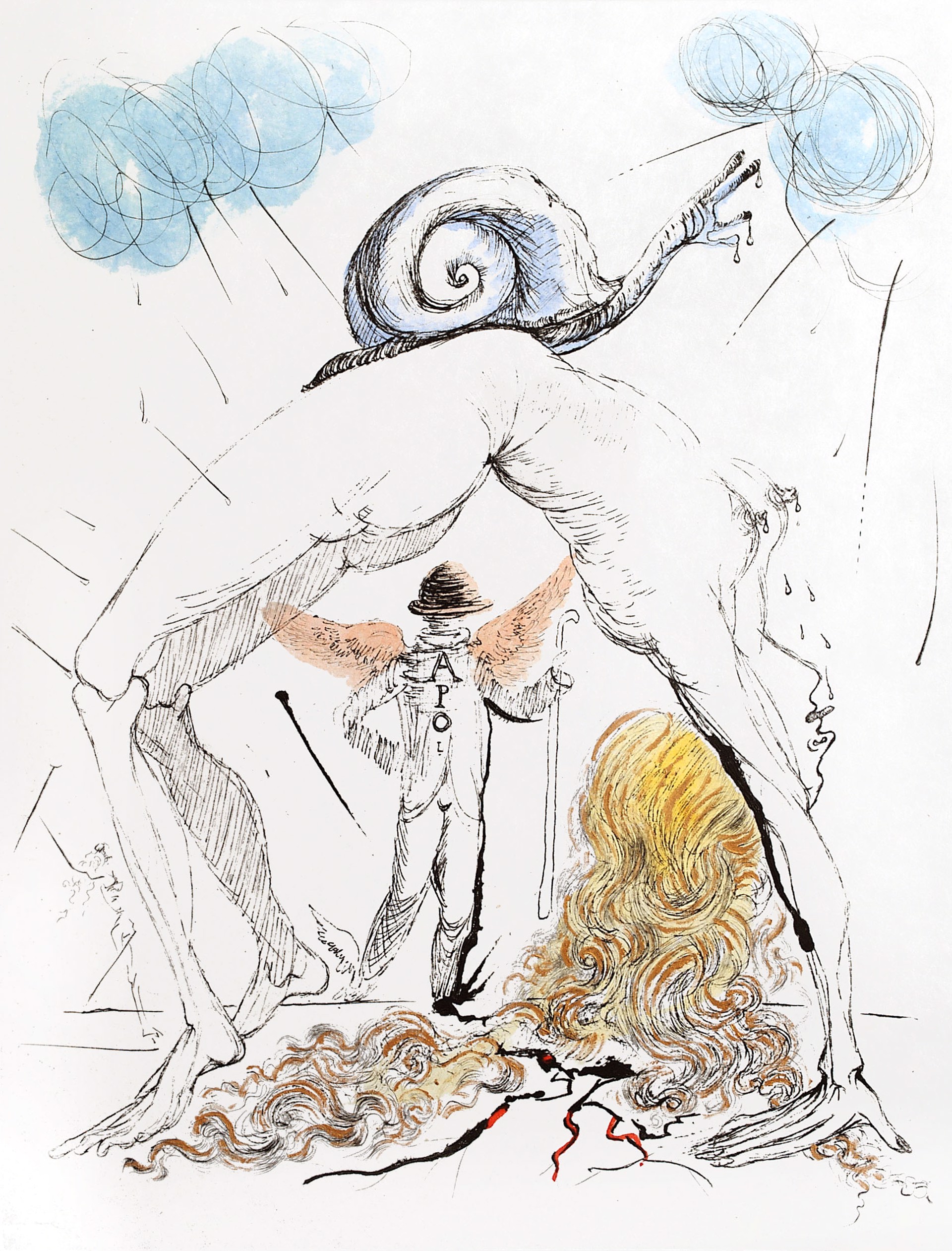 Apollinaire "Woman with Snail" by Salvador Dali