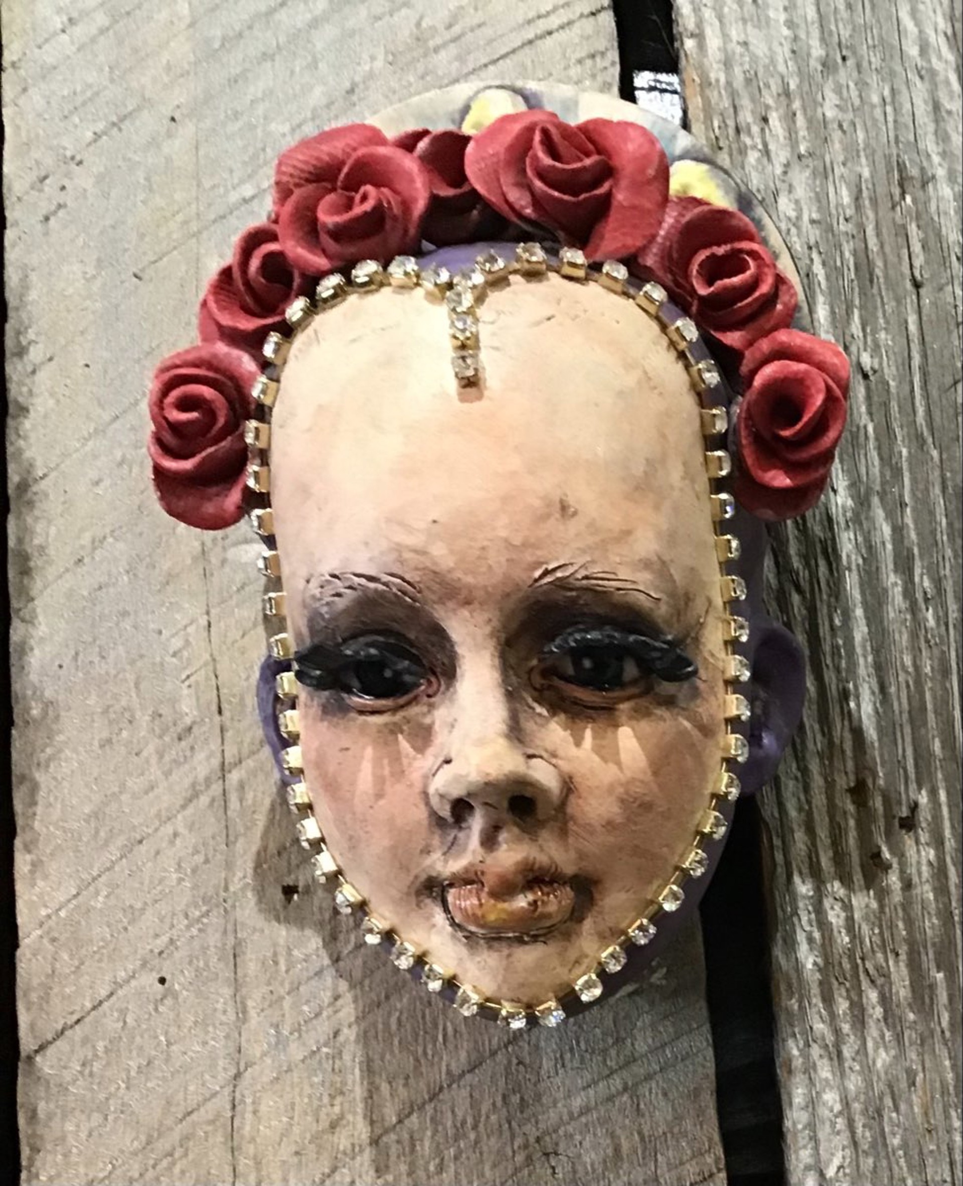 Wall Head With Roses by Nicole Merkens