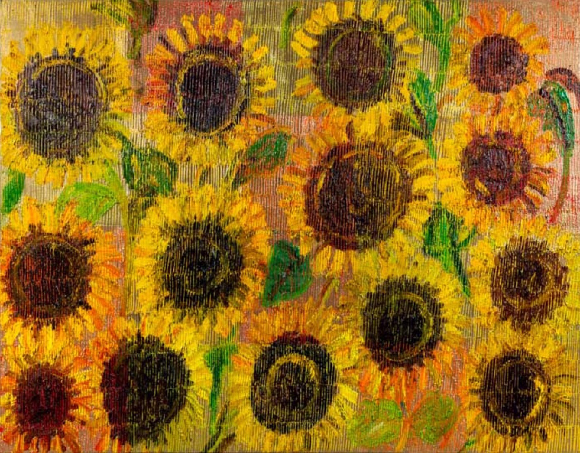 Sunflowers by Hunt Slonem