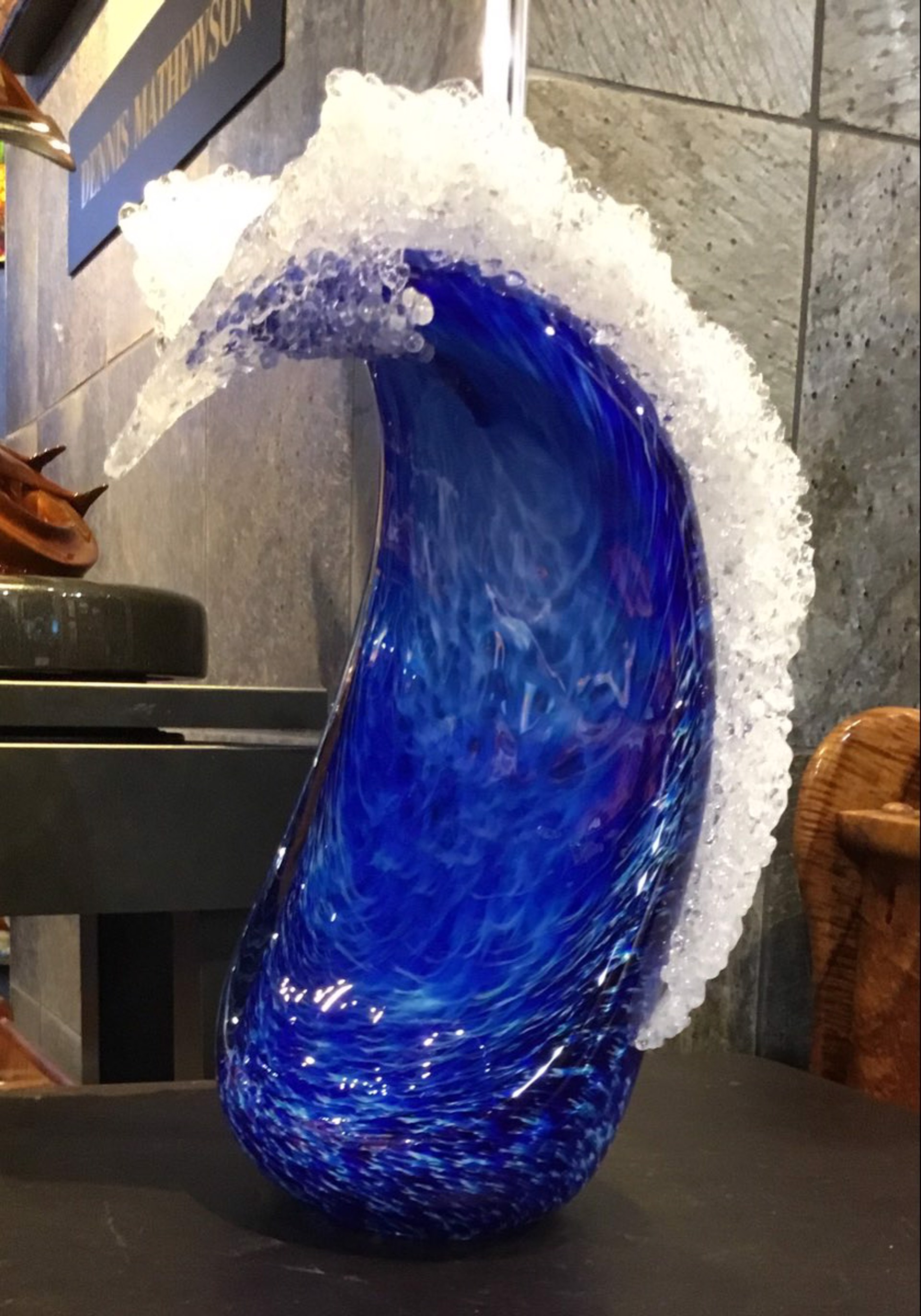 Blue Wave #3 by Hot Island Glass