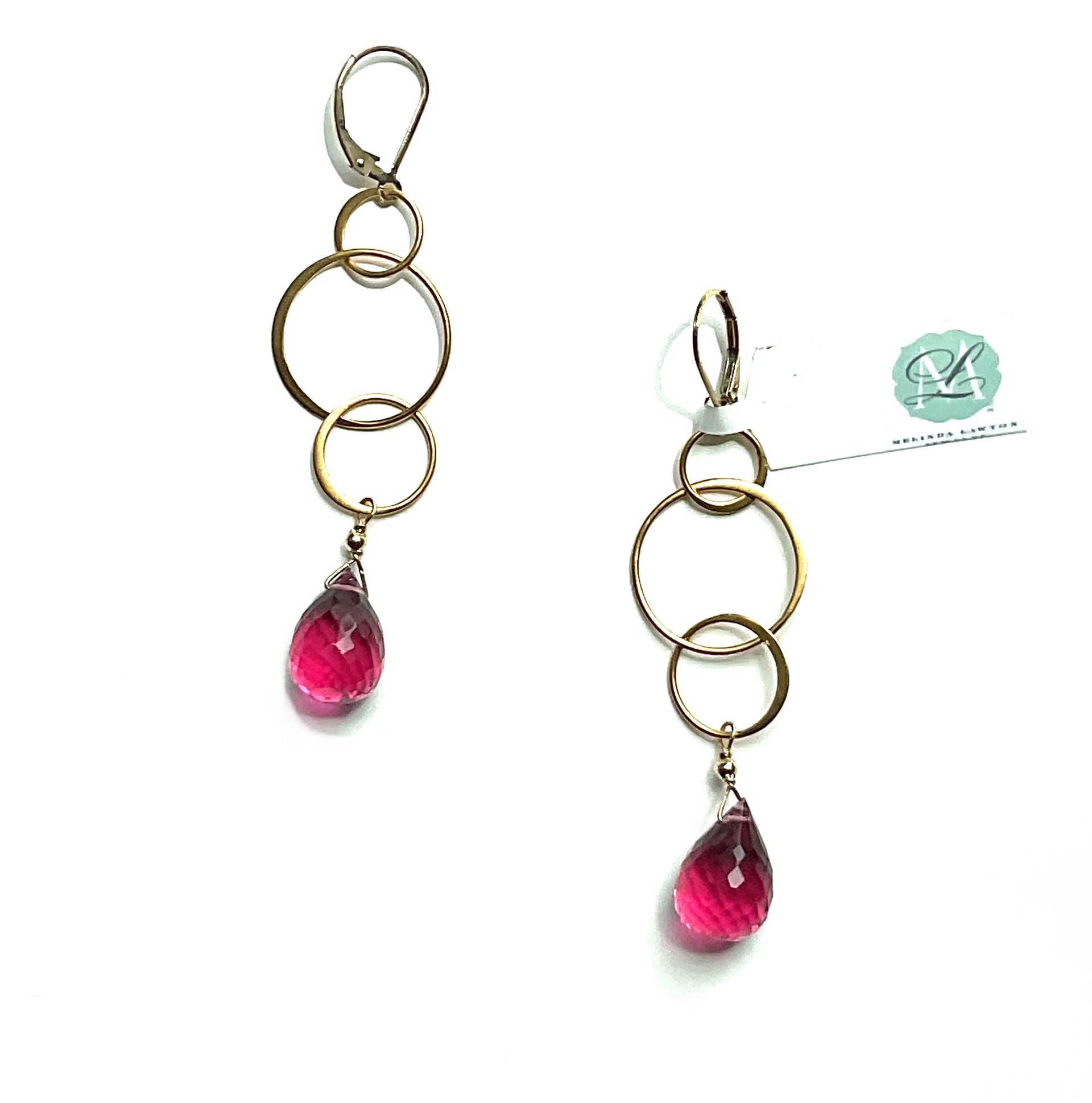 Mlja8503e Hot Hydroquartz Brio Earrings 14kgf Gvml By Melinda Lawton 