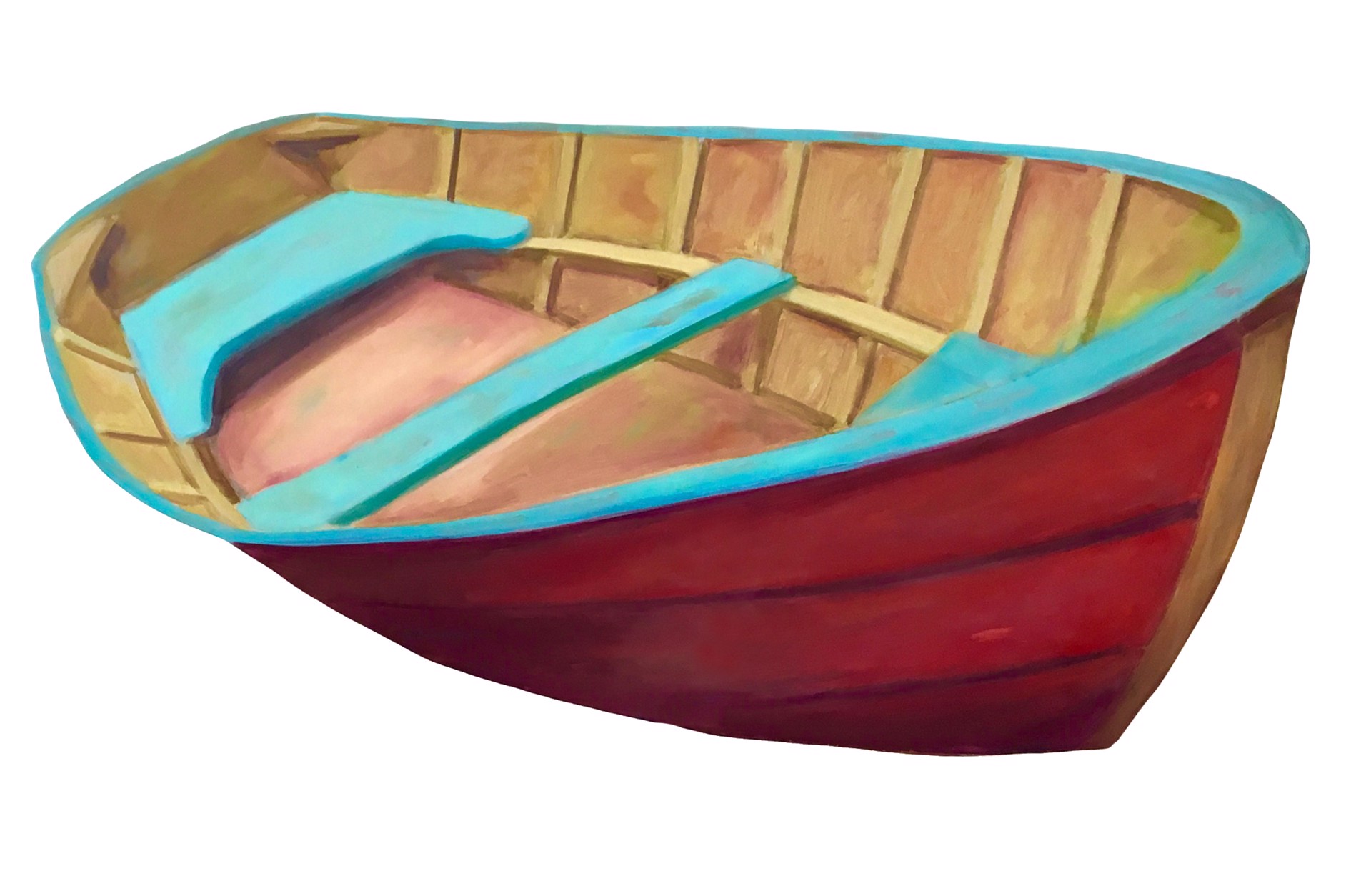 Red Rowboat by Carol Chapman
