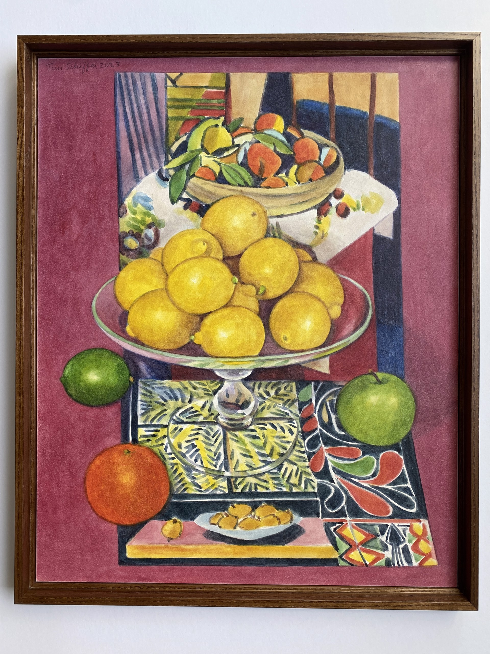 Lemons with Two Paintings by Matisse by Tim Schiffer