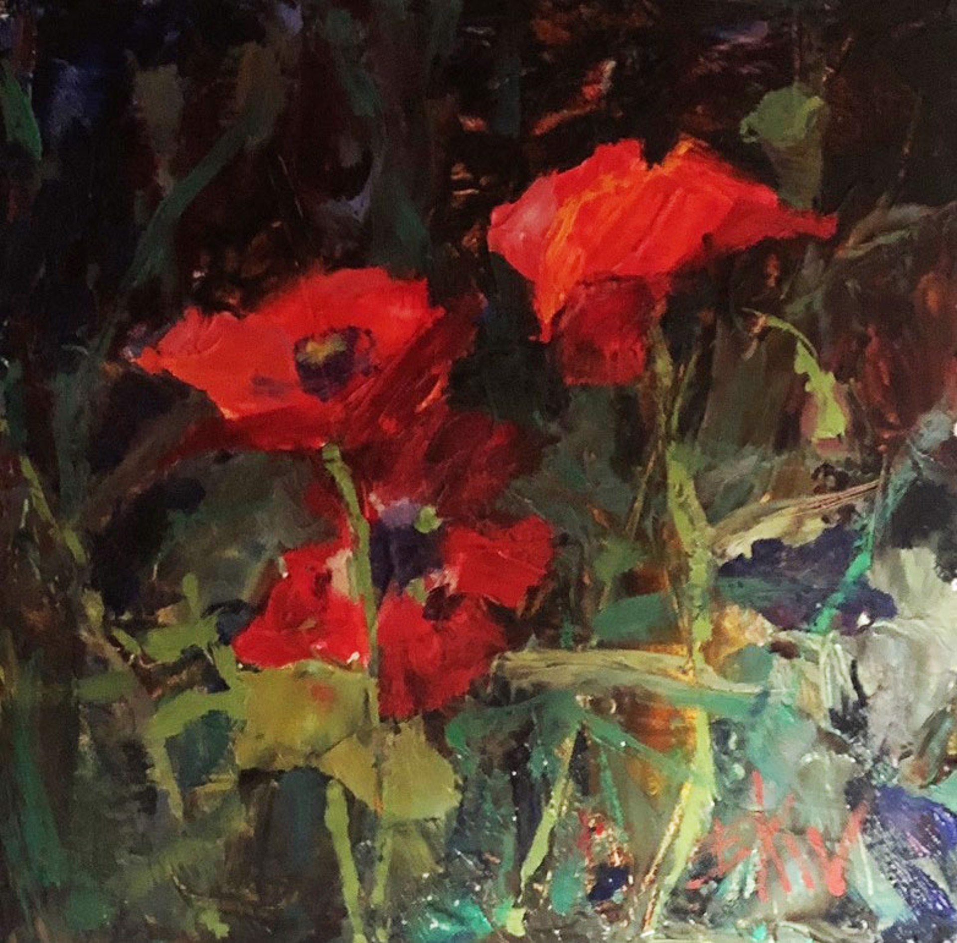 Three Poppies by Eric Wallis