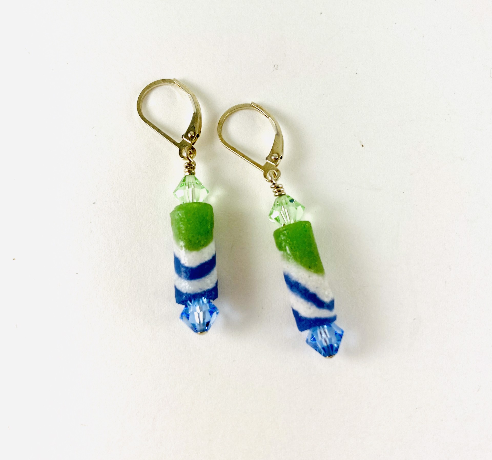 Bead and Crystal Earrings SHOSH19-8 by Shoshannah Weinisch