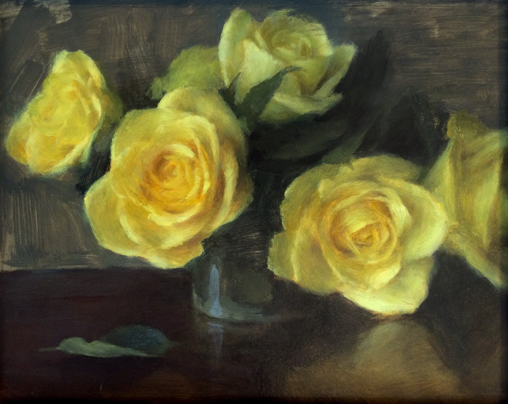 Yellow Roses by Larisa Brechun