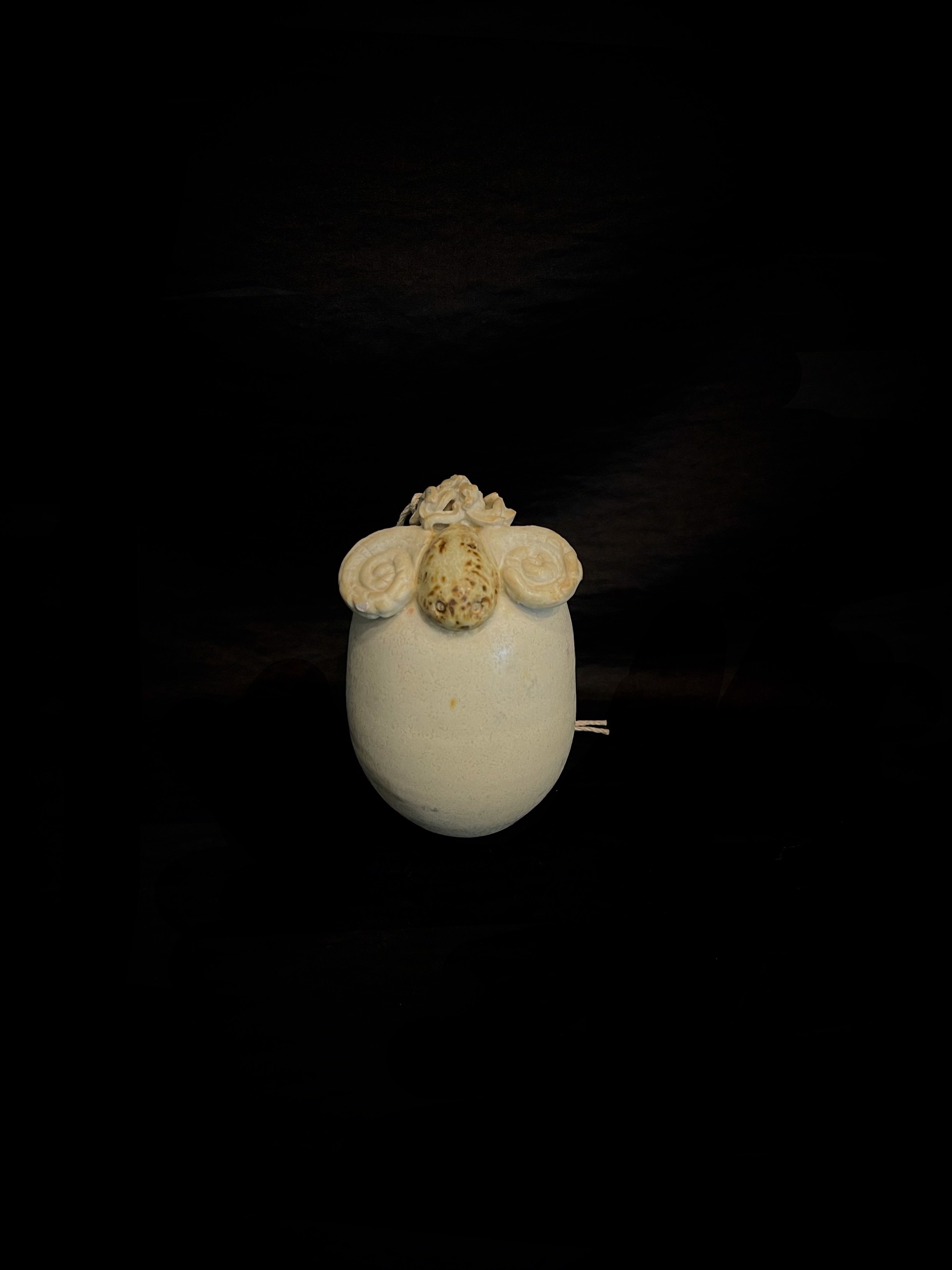 White Sheep Ornament by Karen Heathman