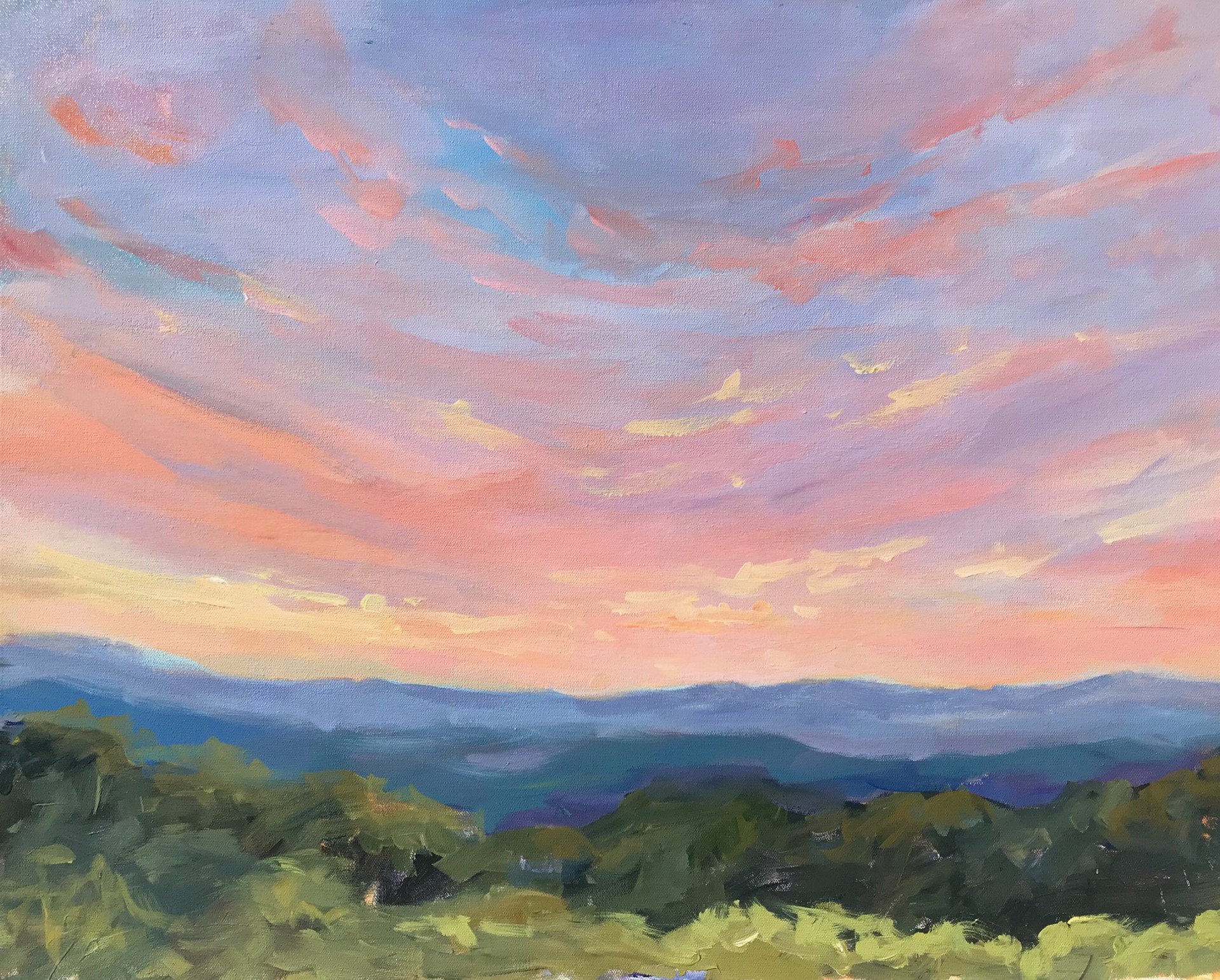 Smoky Mountain Sunset by Lorraine Kimsey