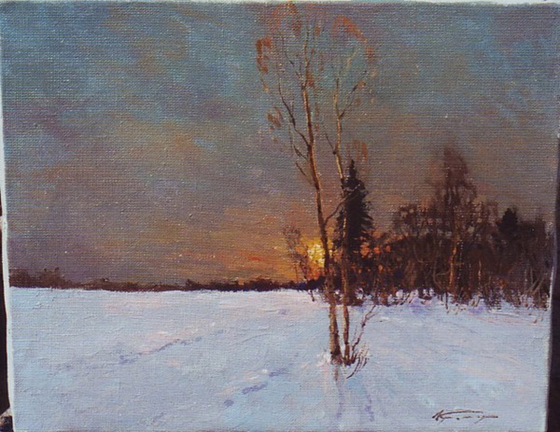 Winter Sundown by Alexander Kremer