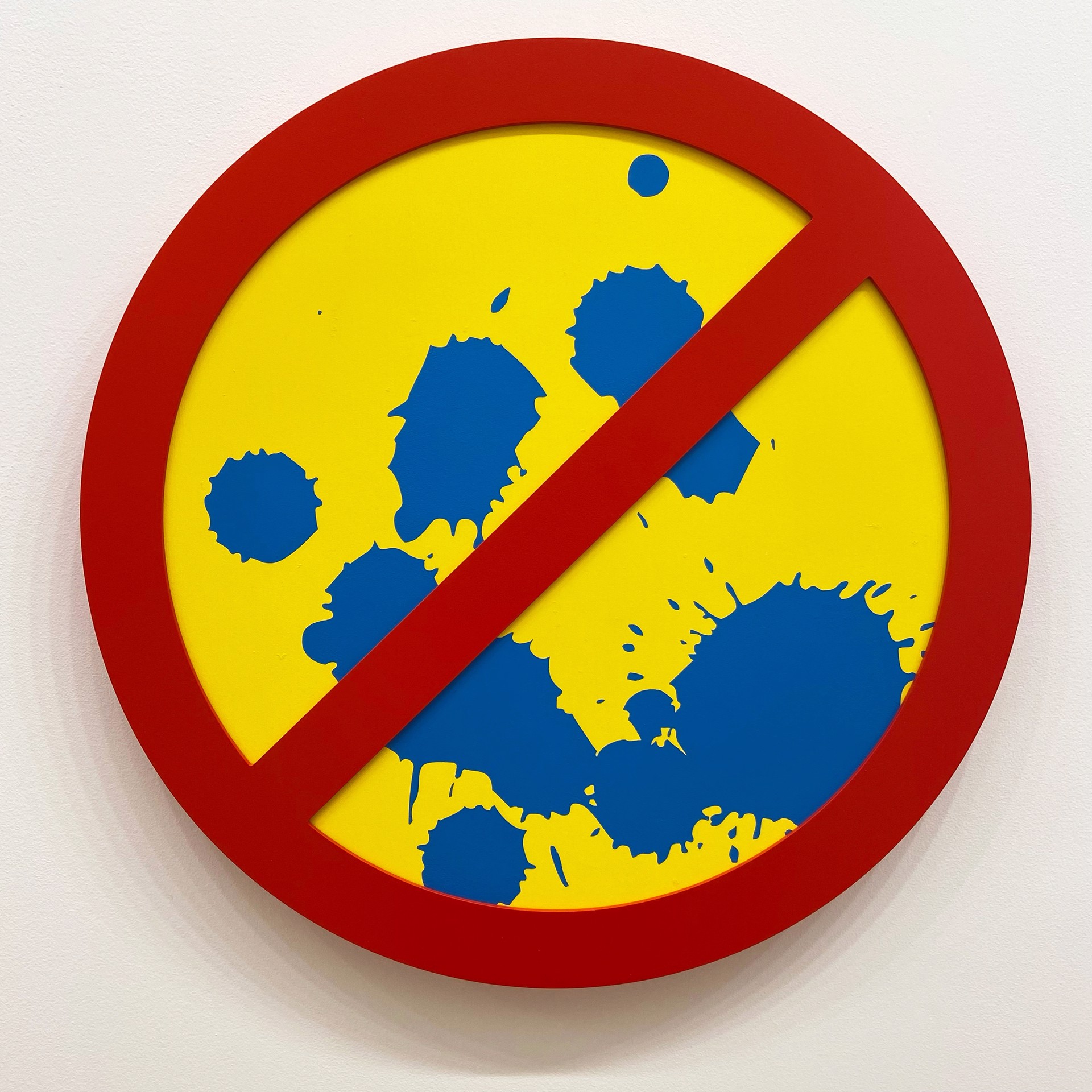 No Porten (Blue on Yellow) by Michael Porten