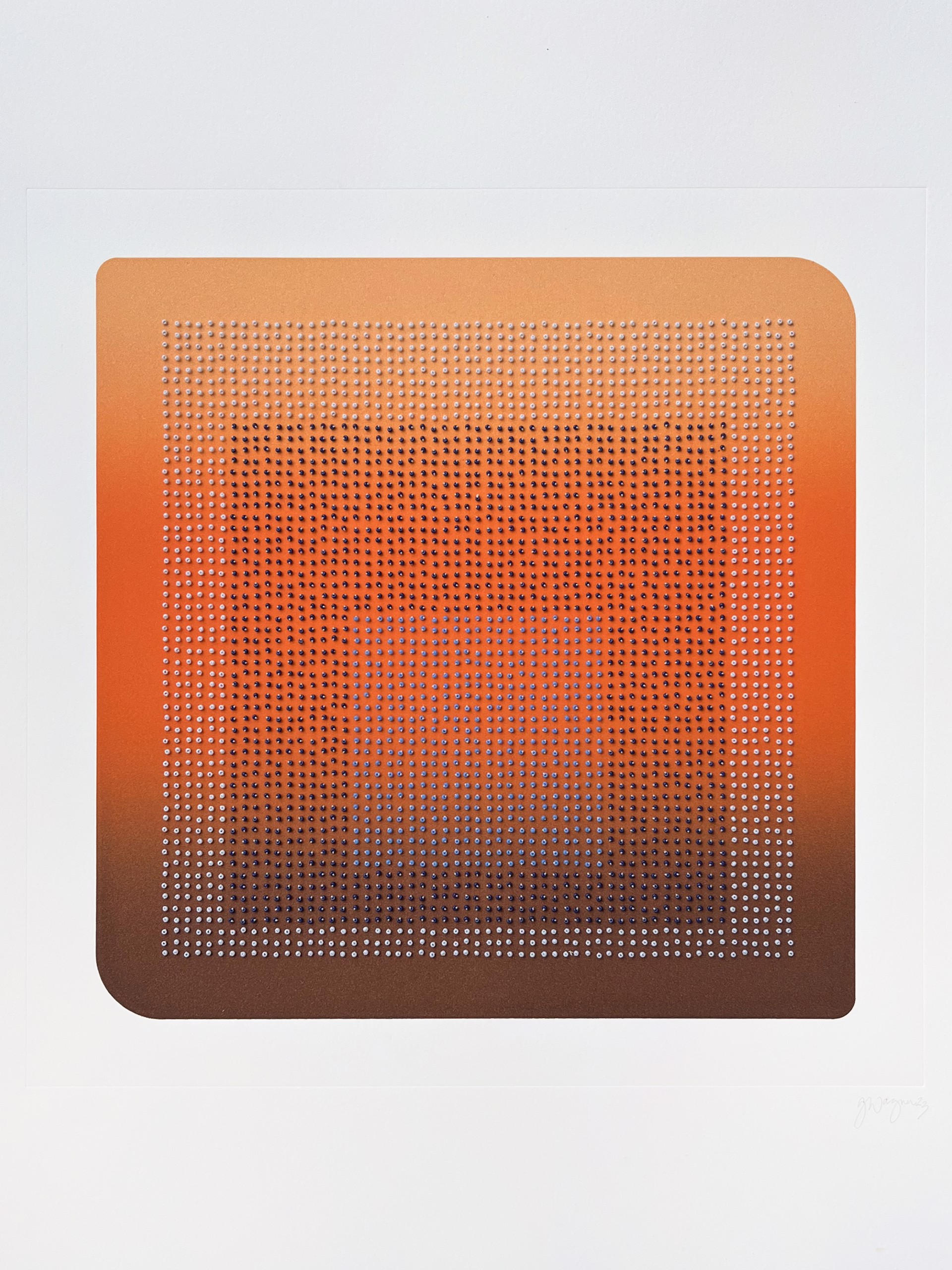 Homage to Albers (Orange) by Gretchen Wagner
