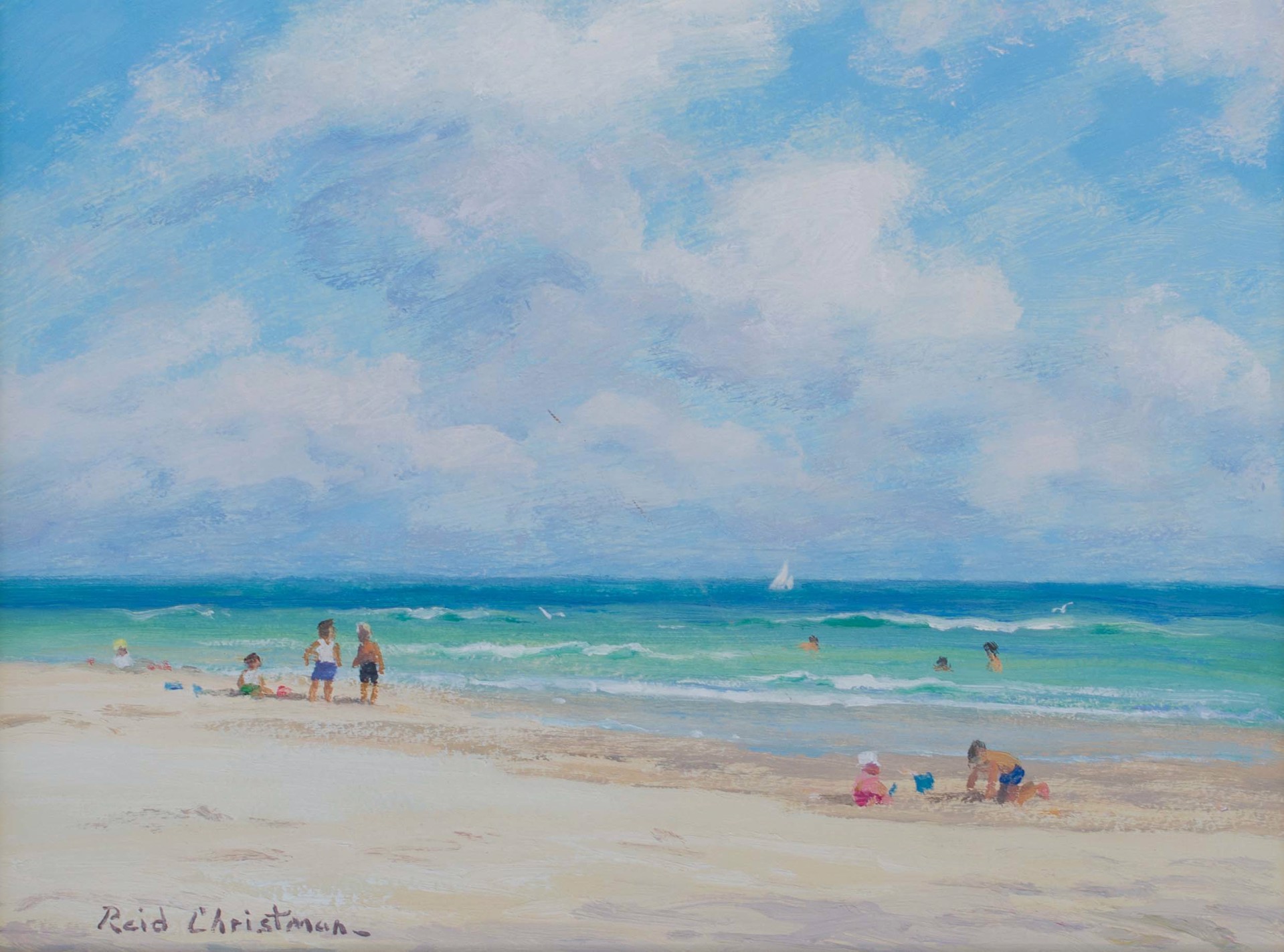 Beach Scene III by Reid Christman
