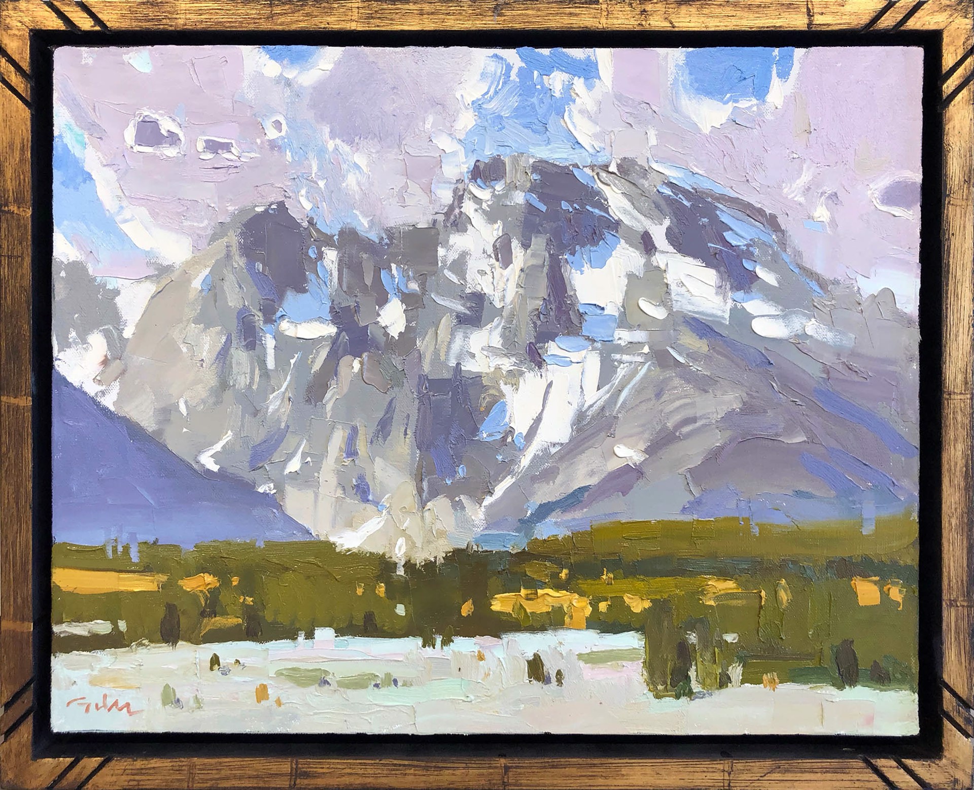 A Contemporary Painting Of Mount Moran By Silas Thompson At Gallery Wild