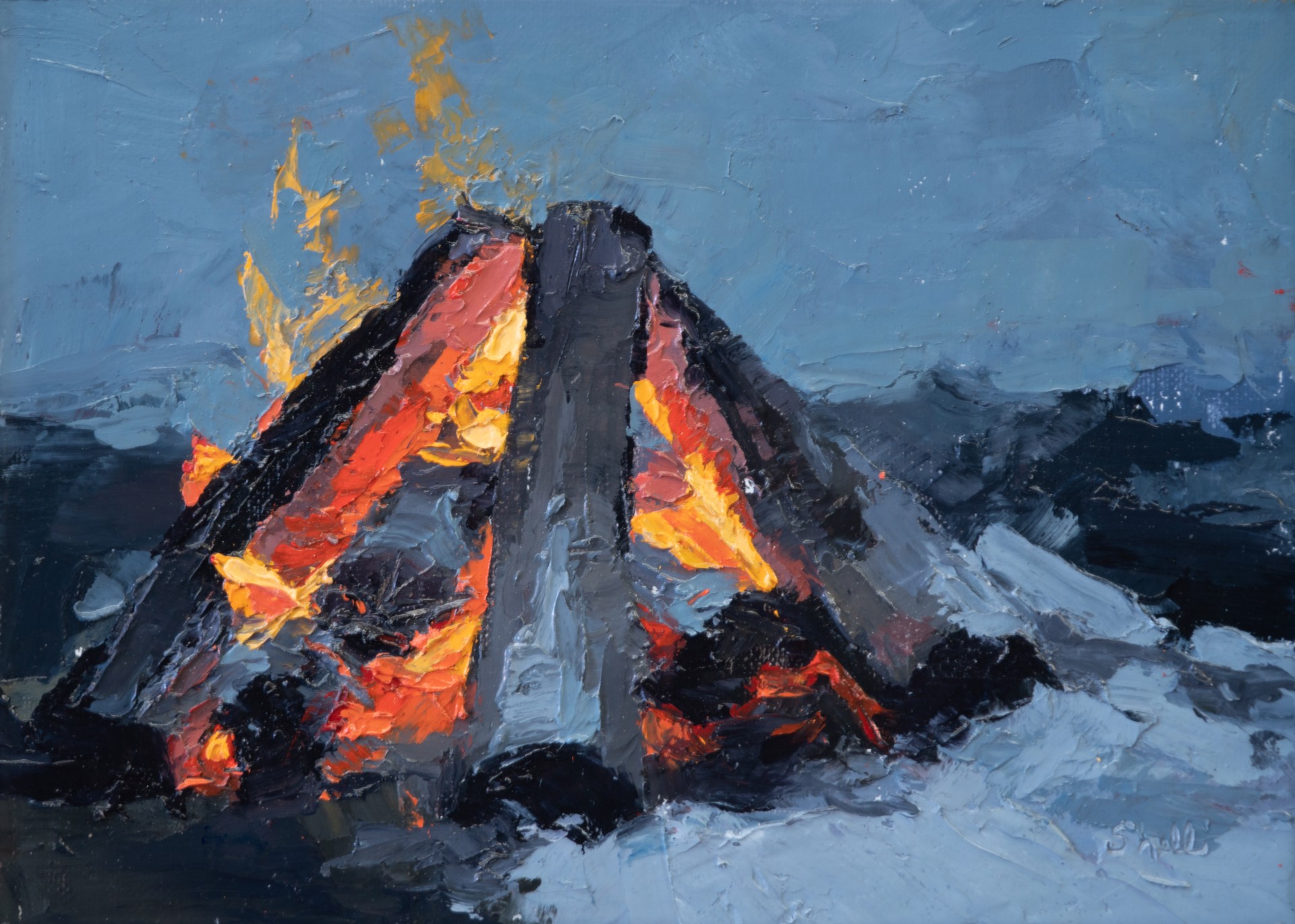 Fire in Winter by Shelli Langdale