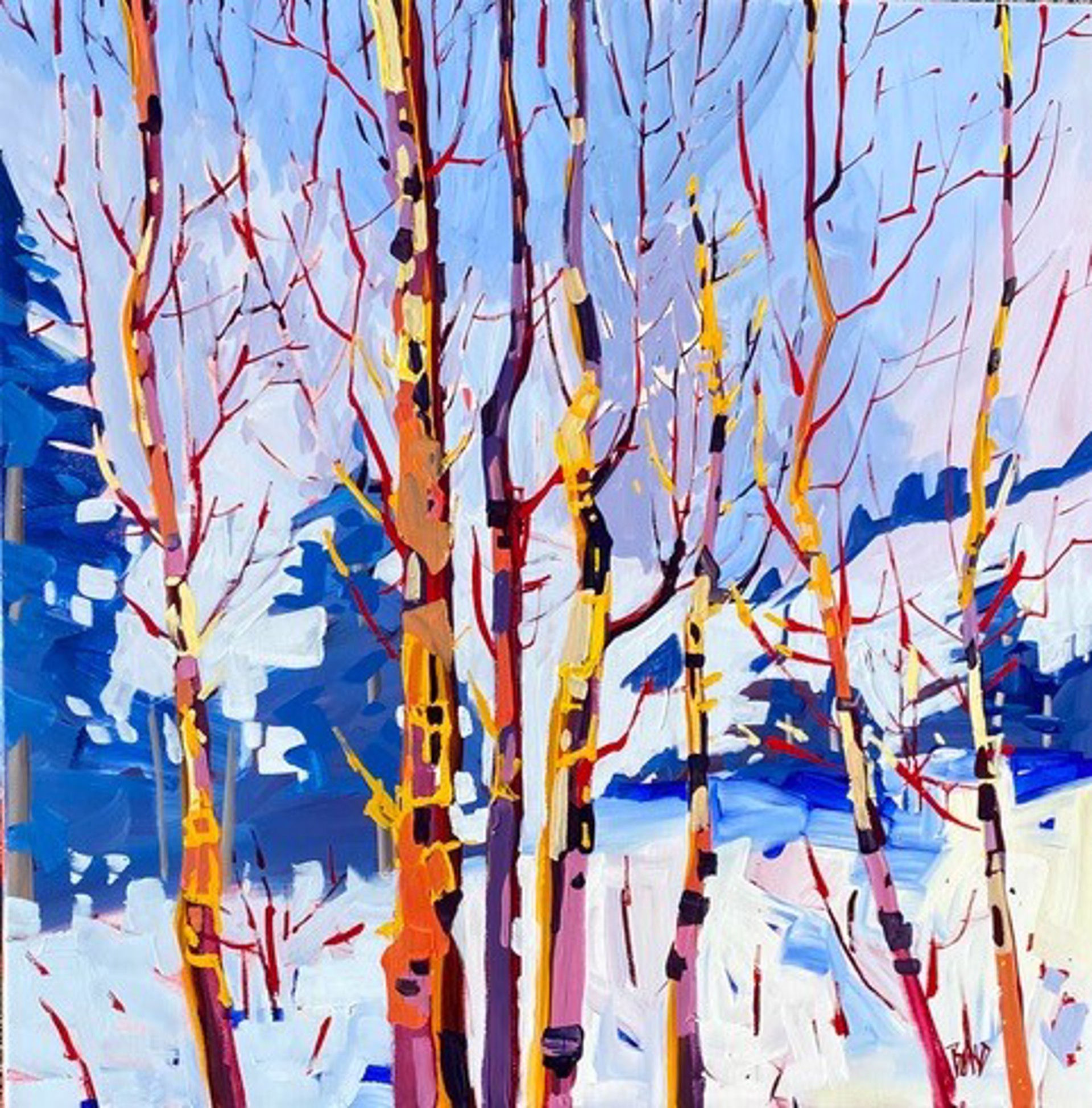 Winter Aspens by RICK BOND