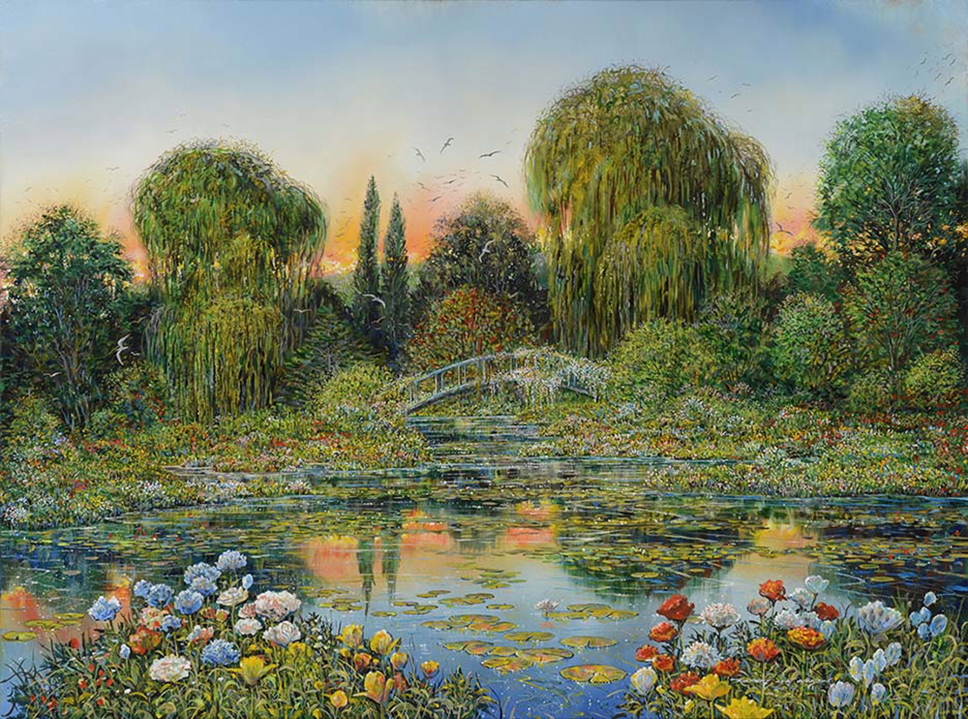 Giverny Morning Hues by Robert Lyn Nelson