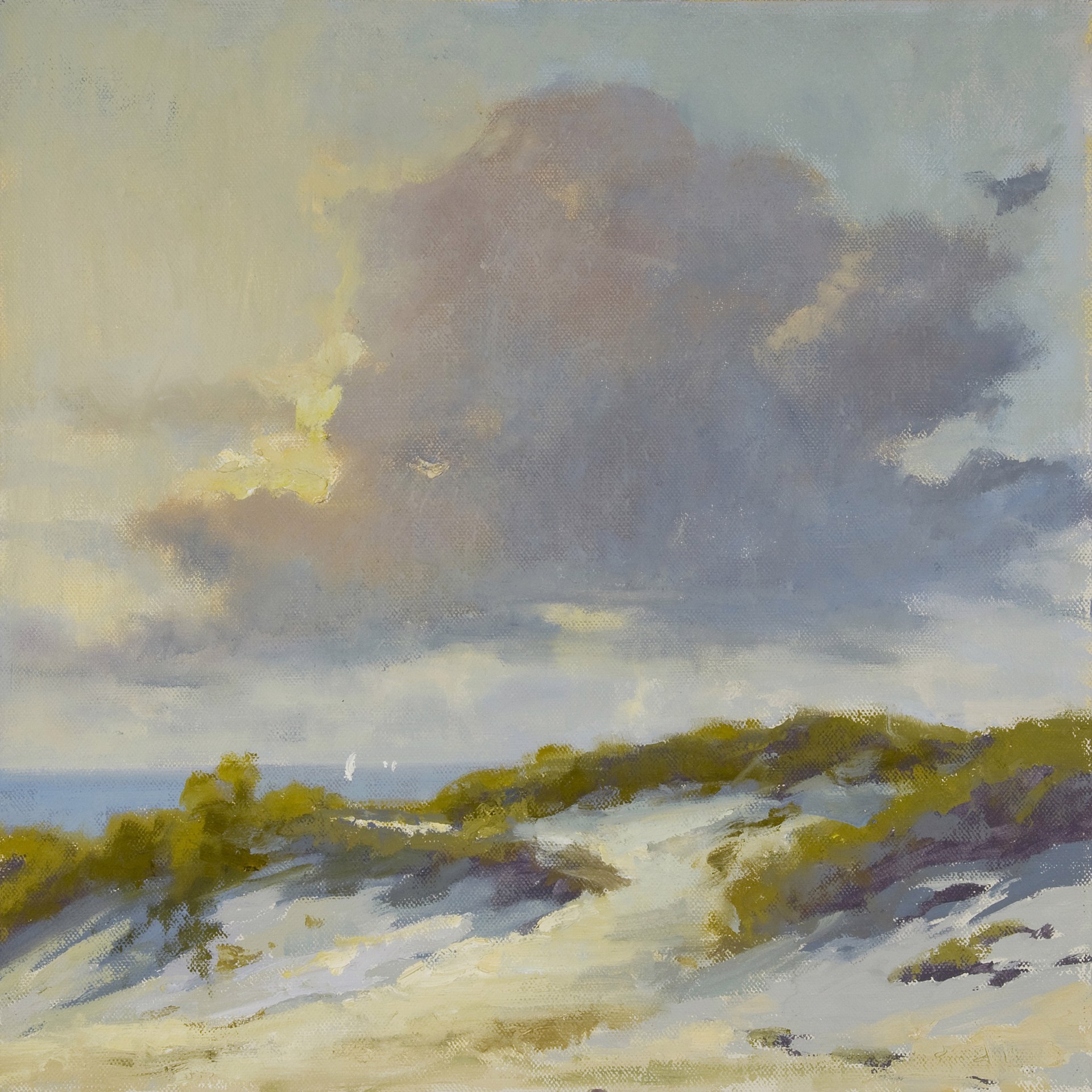 "Path to the Beach" original oil painting by Mary Garrish