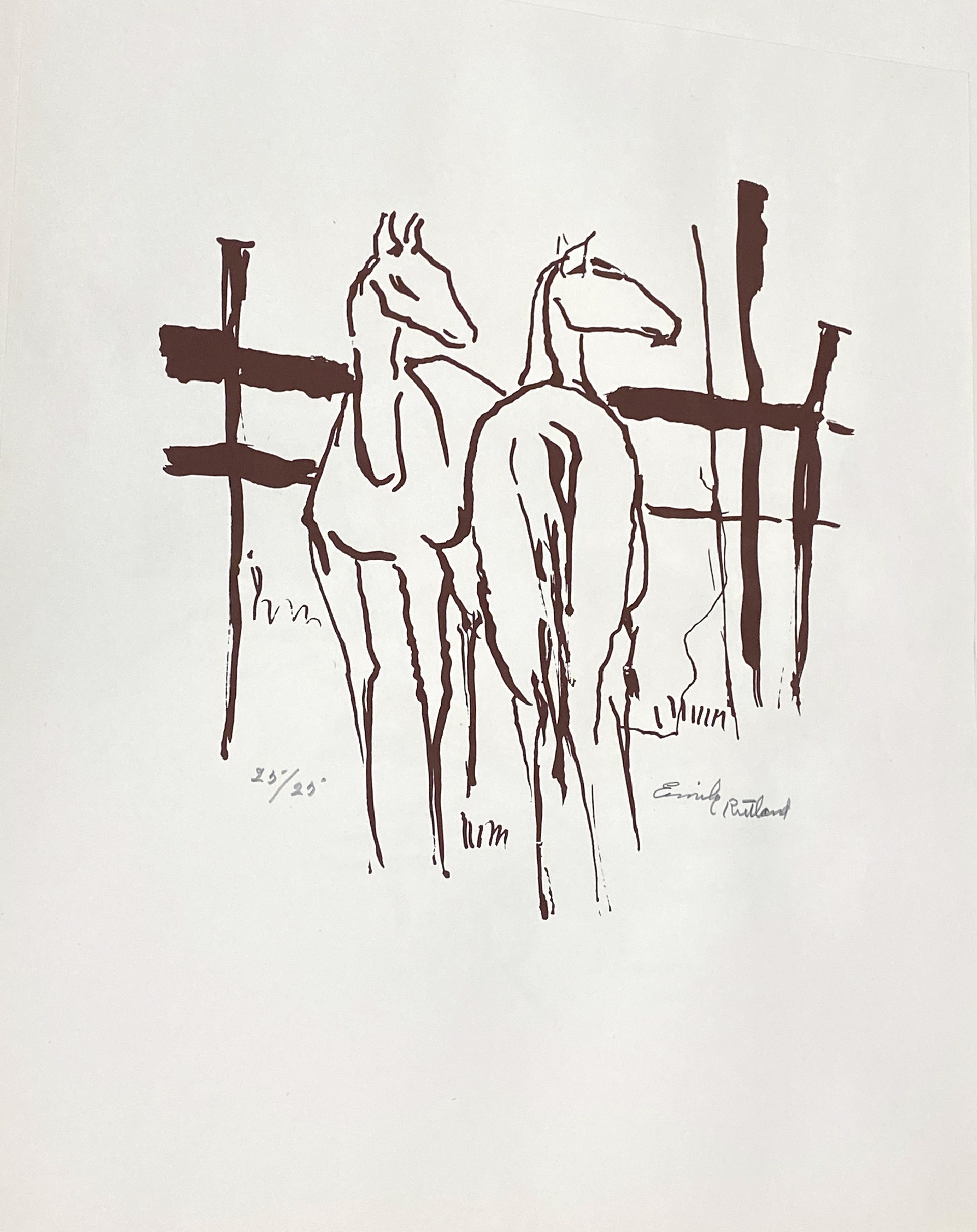 Two Horses, Ed. 25/25 by Emily Rutland