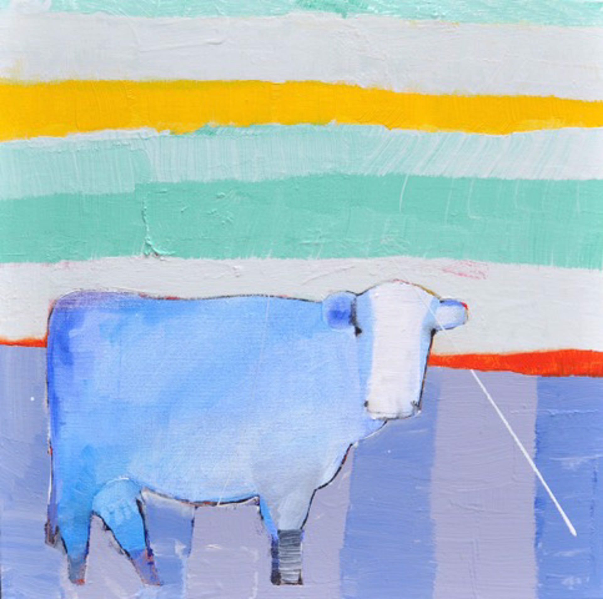 Blue Cow by Wendeline Simpson Matson