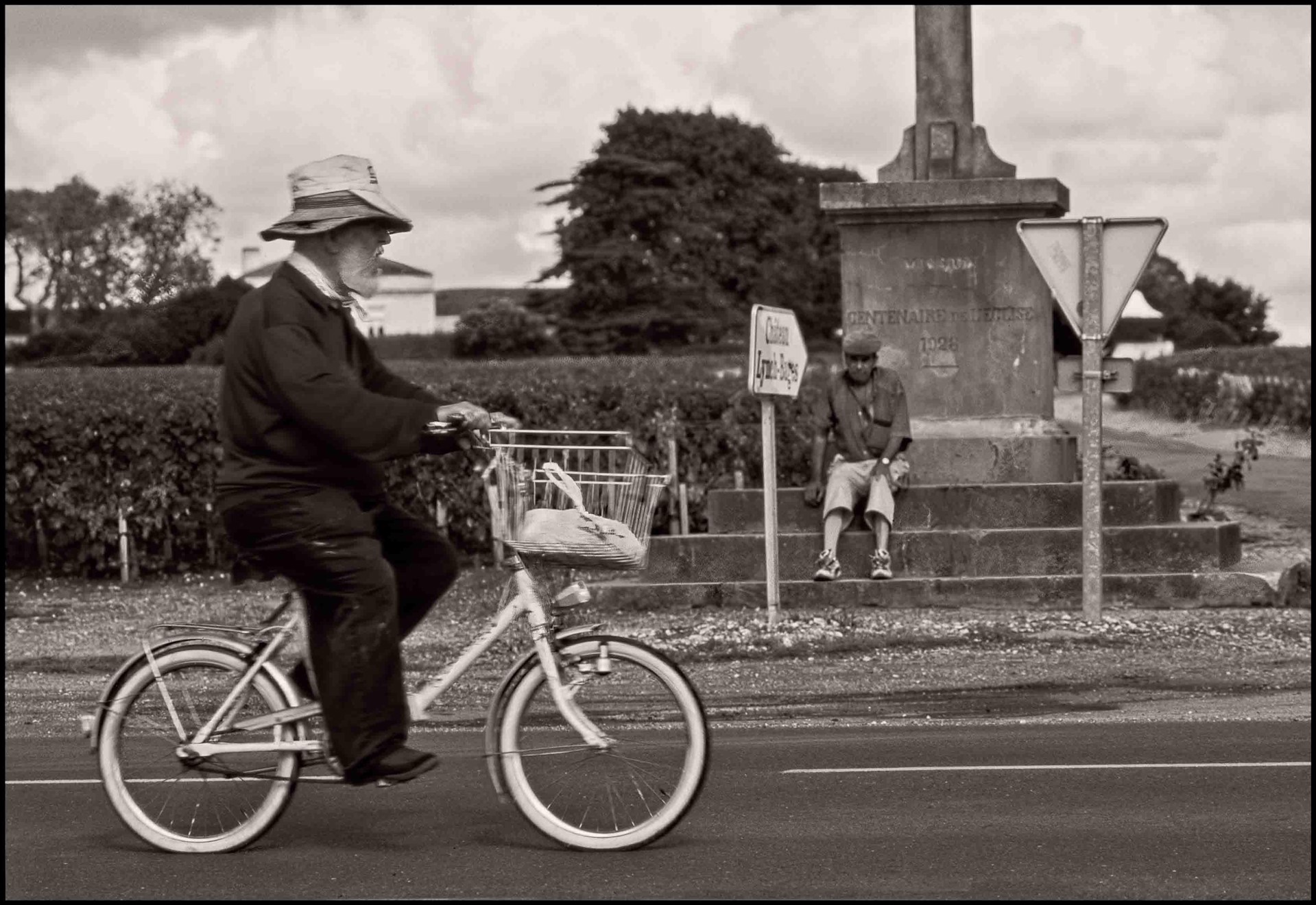 Bicyclist, Bordeaux, France by Charles Porter