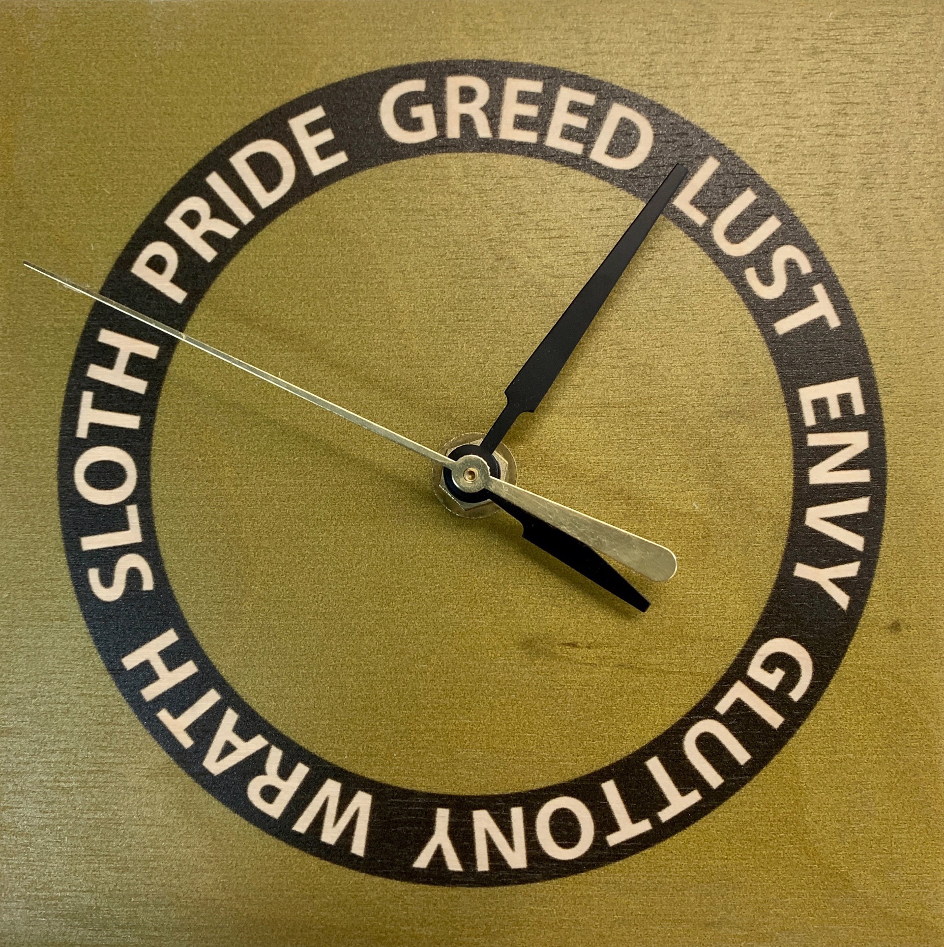 Lifecycles Phase 3, pride greed lust gluttony warmth sloth by Stephen Anderson