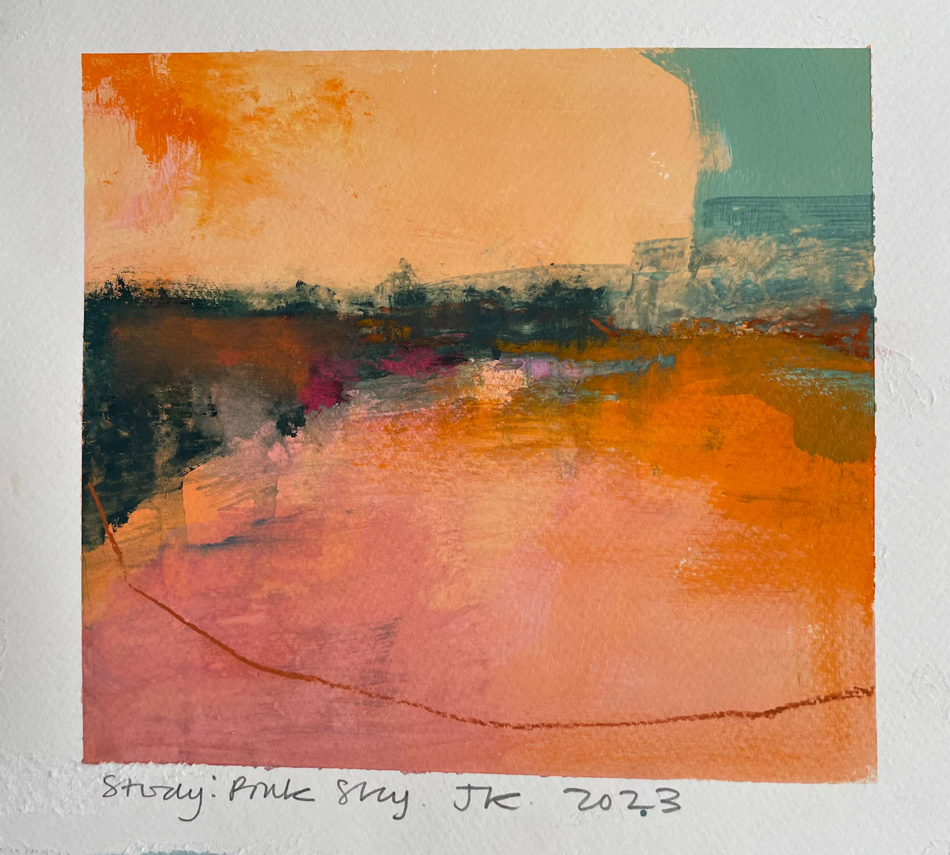 Pink Sky Study by Jane Kell