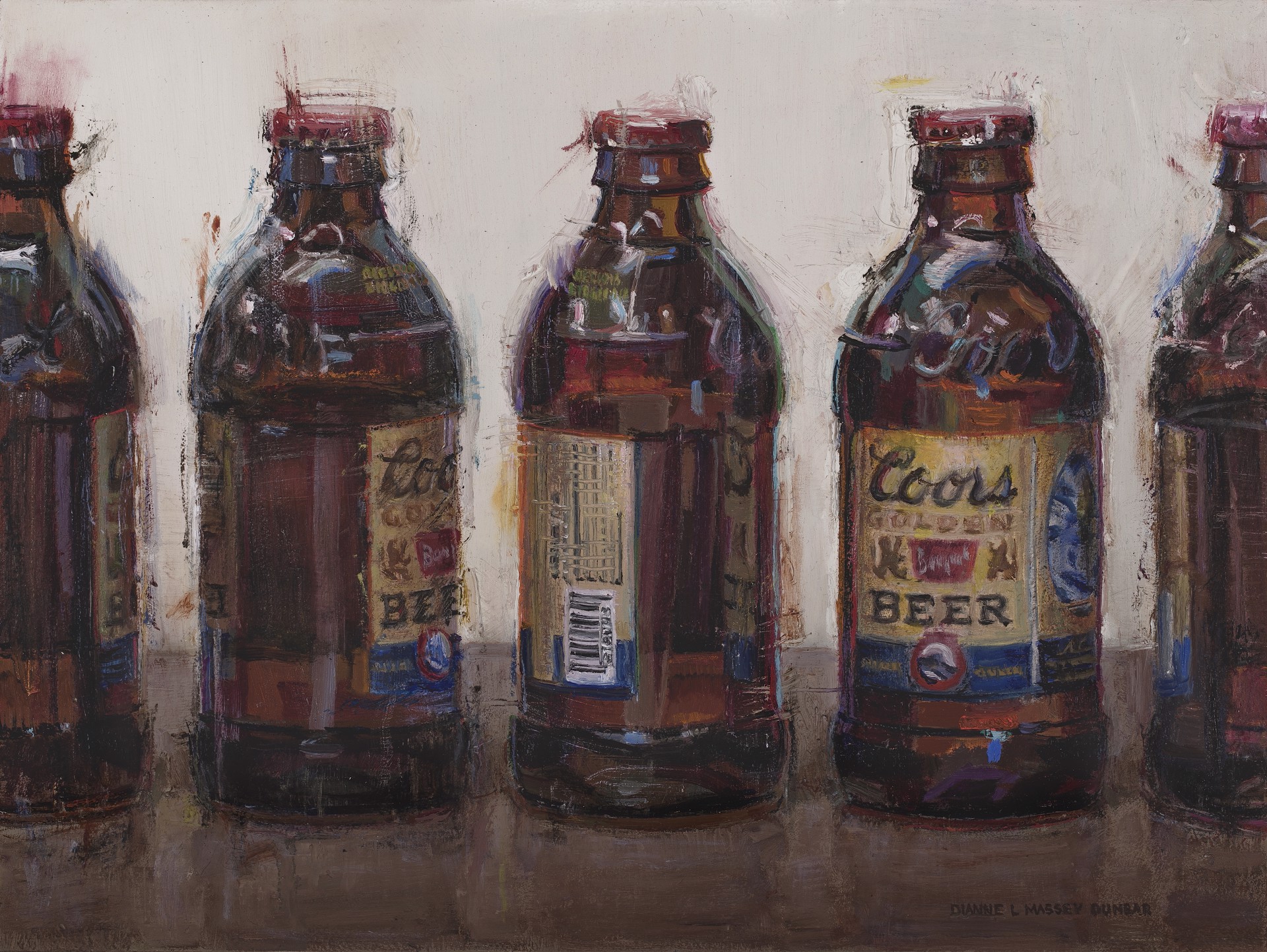Coors Banquet Bottles by Dianne L Massey Dunbar