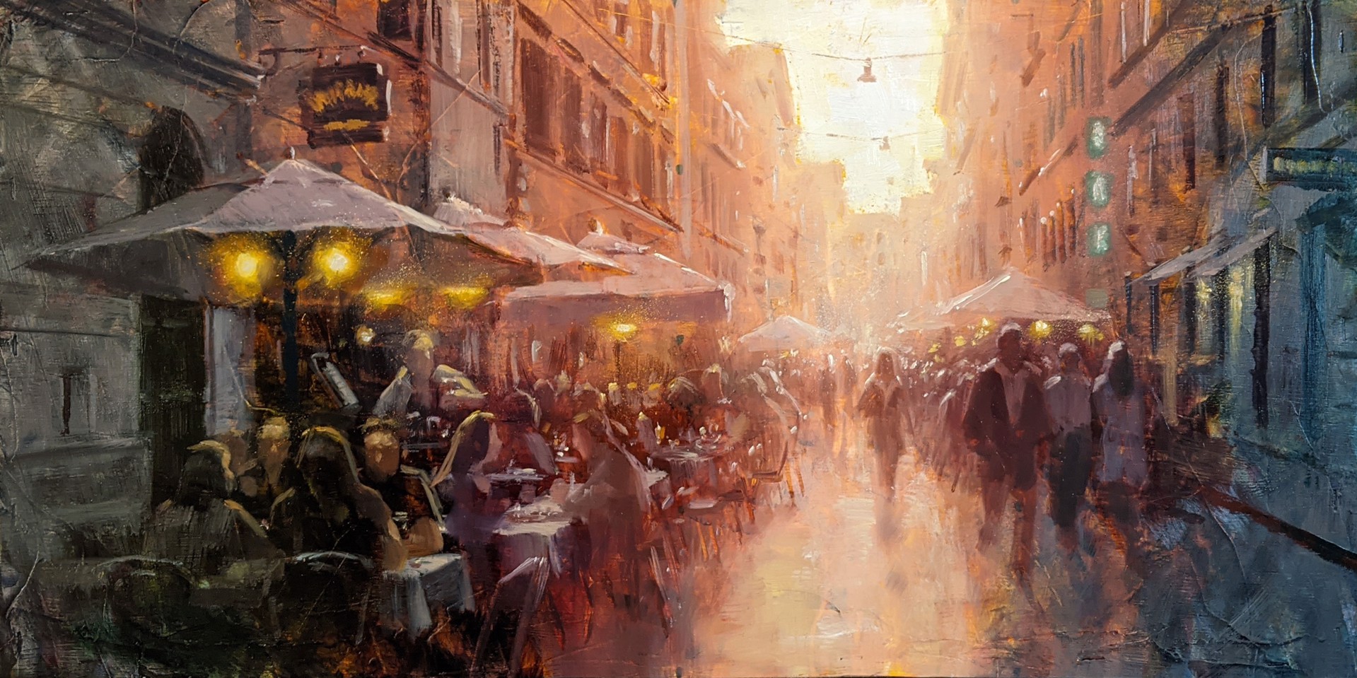 Outdoor Cafes in Rome commission by Christopher Clark