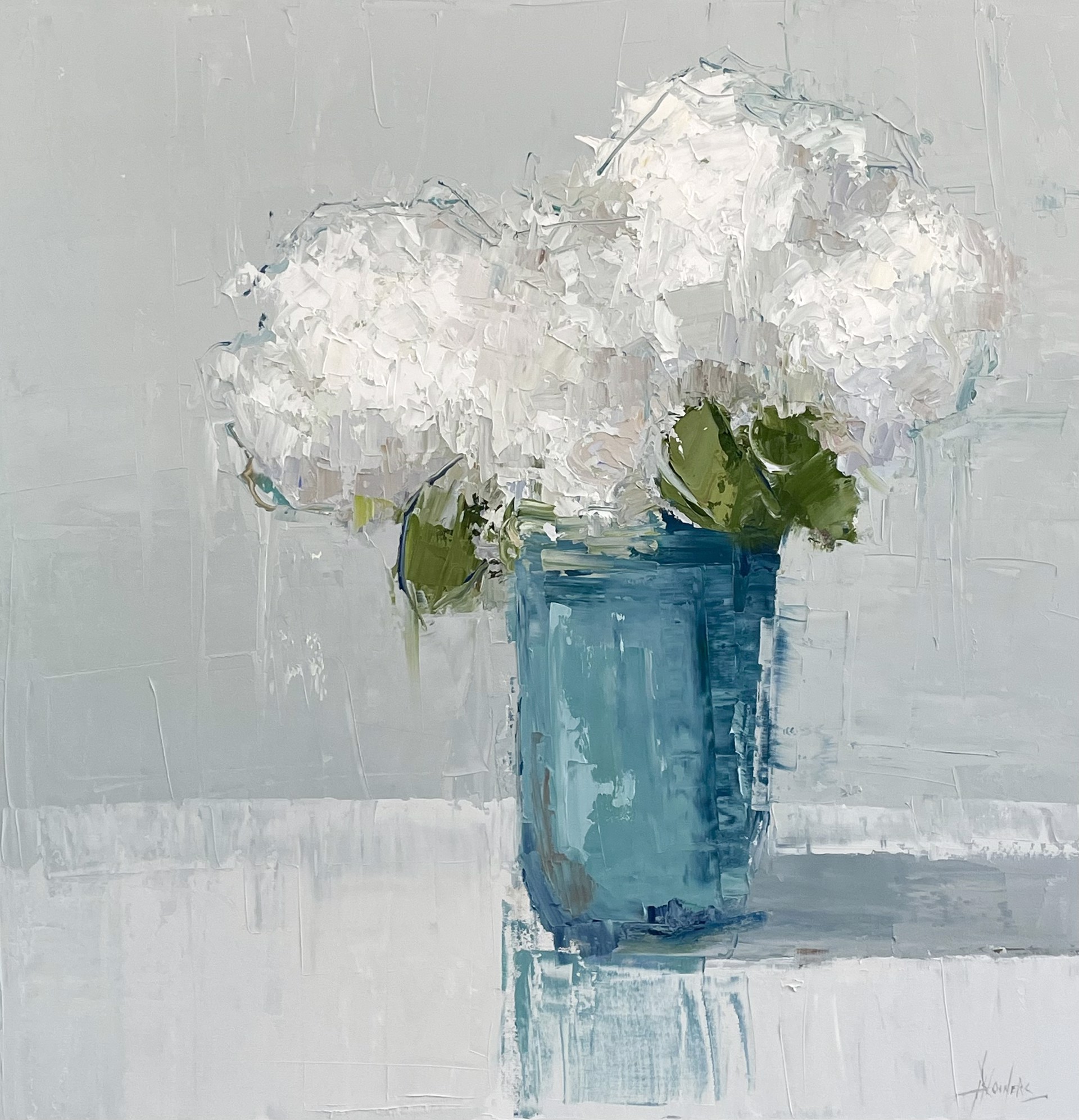 Hydrangeas, White Bouquet by Barbara Flowers