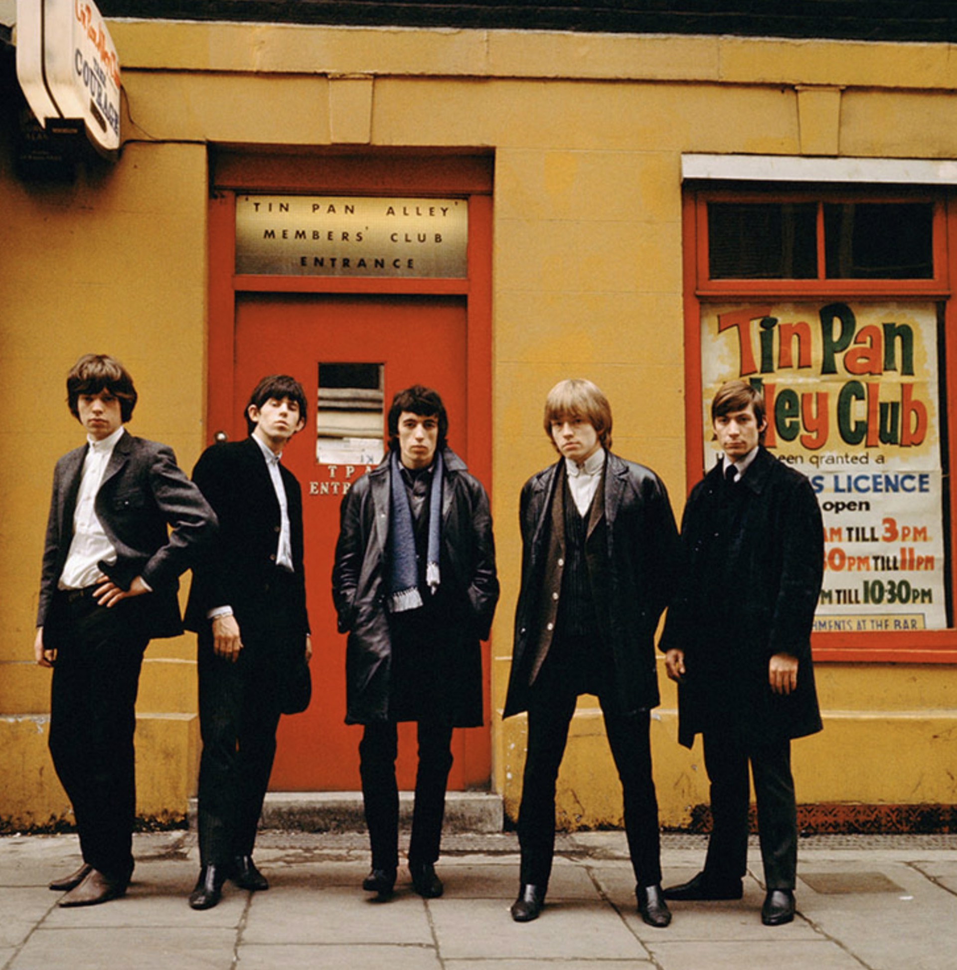 Rolling Stones Tin Pan Alley (colour) by Terry O'Neill