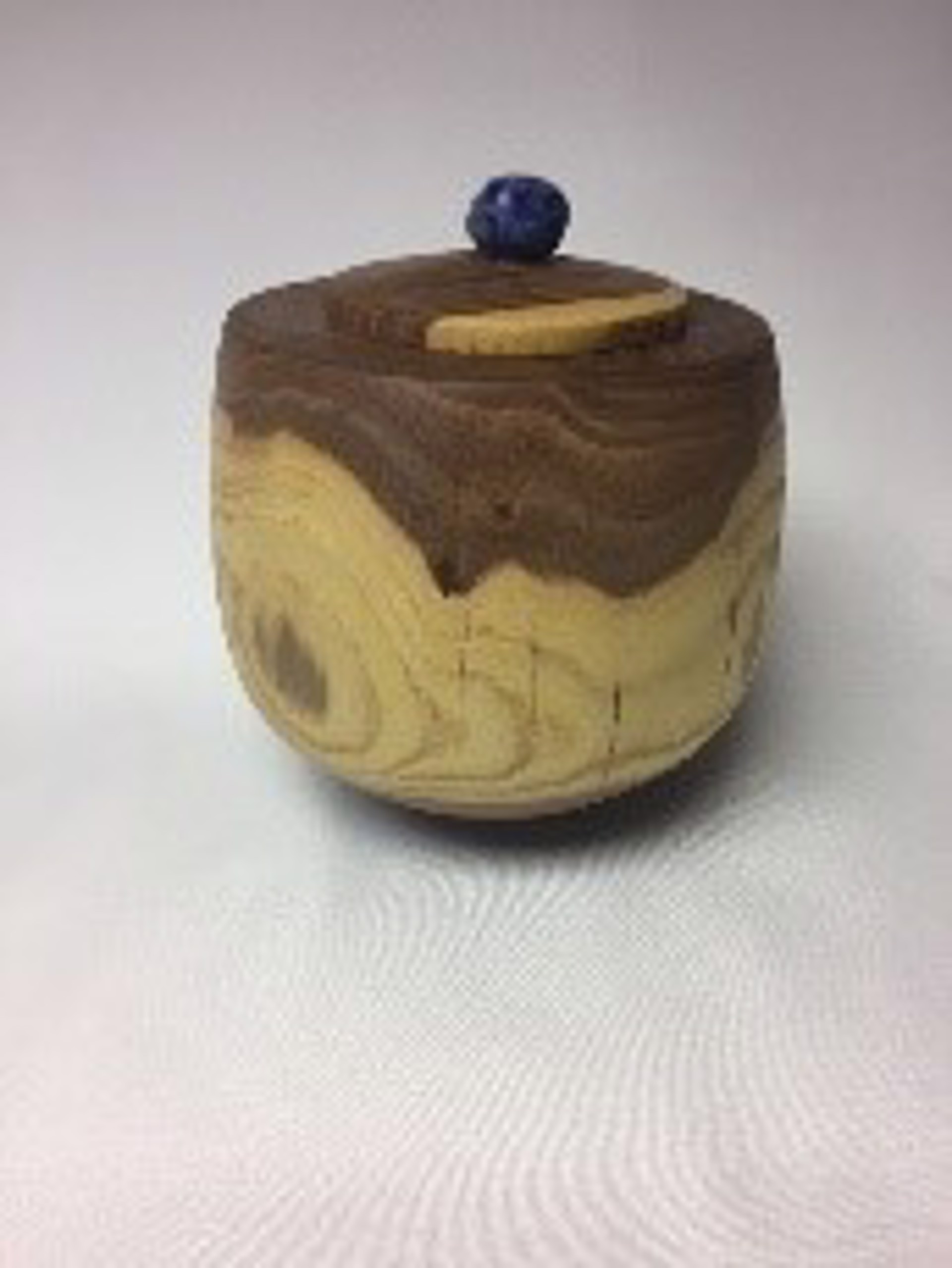 Turned Wood Jar W/Lid 21-55 by Rick Squires