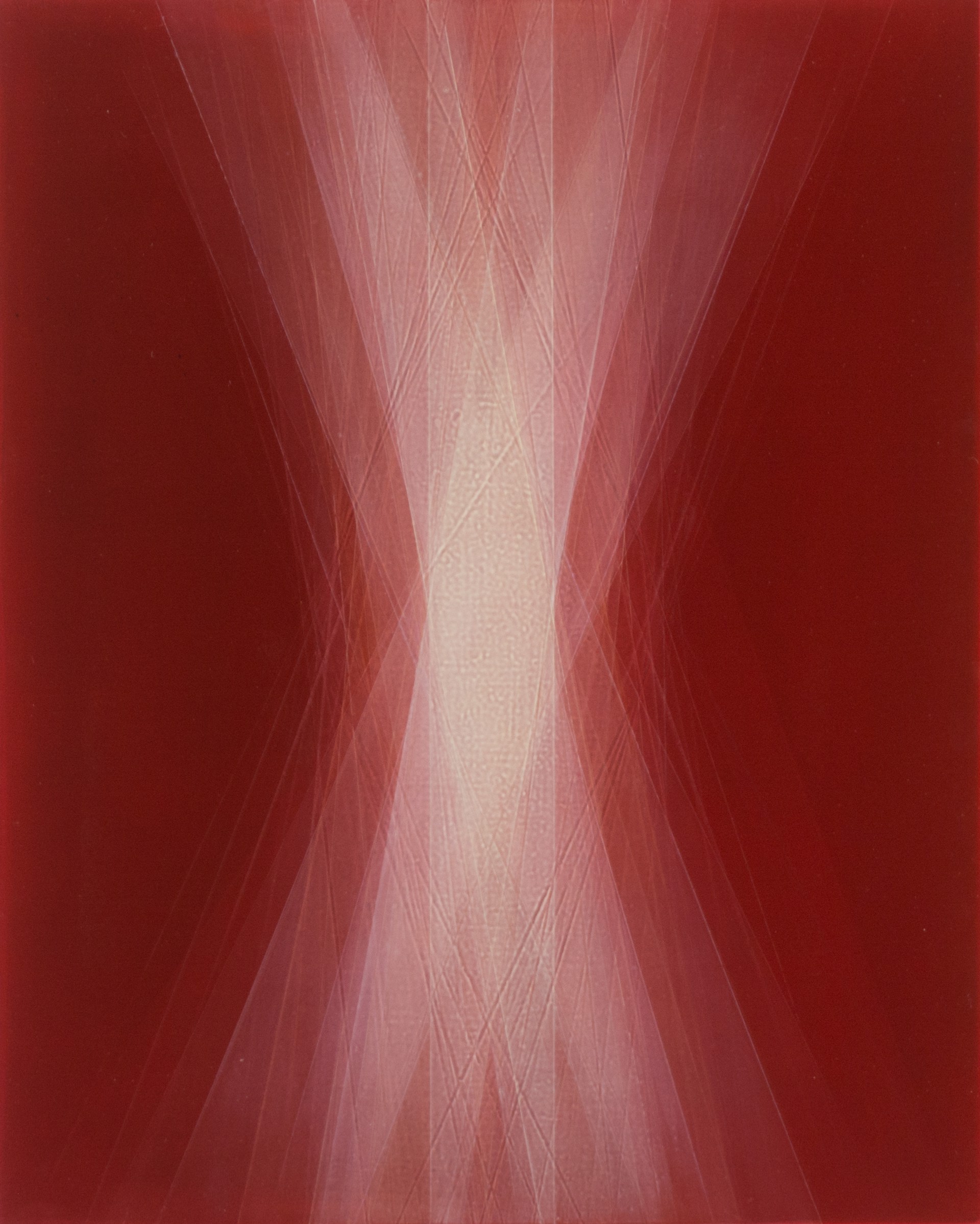 Spaces in Between (Cadmium Deep Red) by Bernadette Jiyong Frank