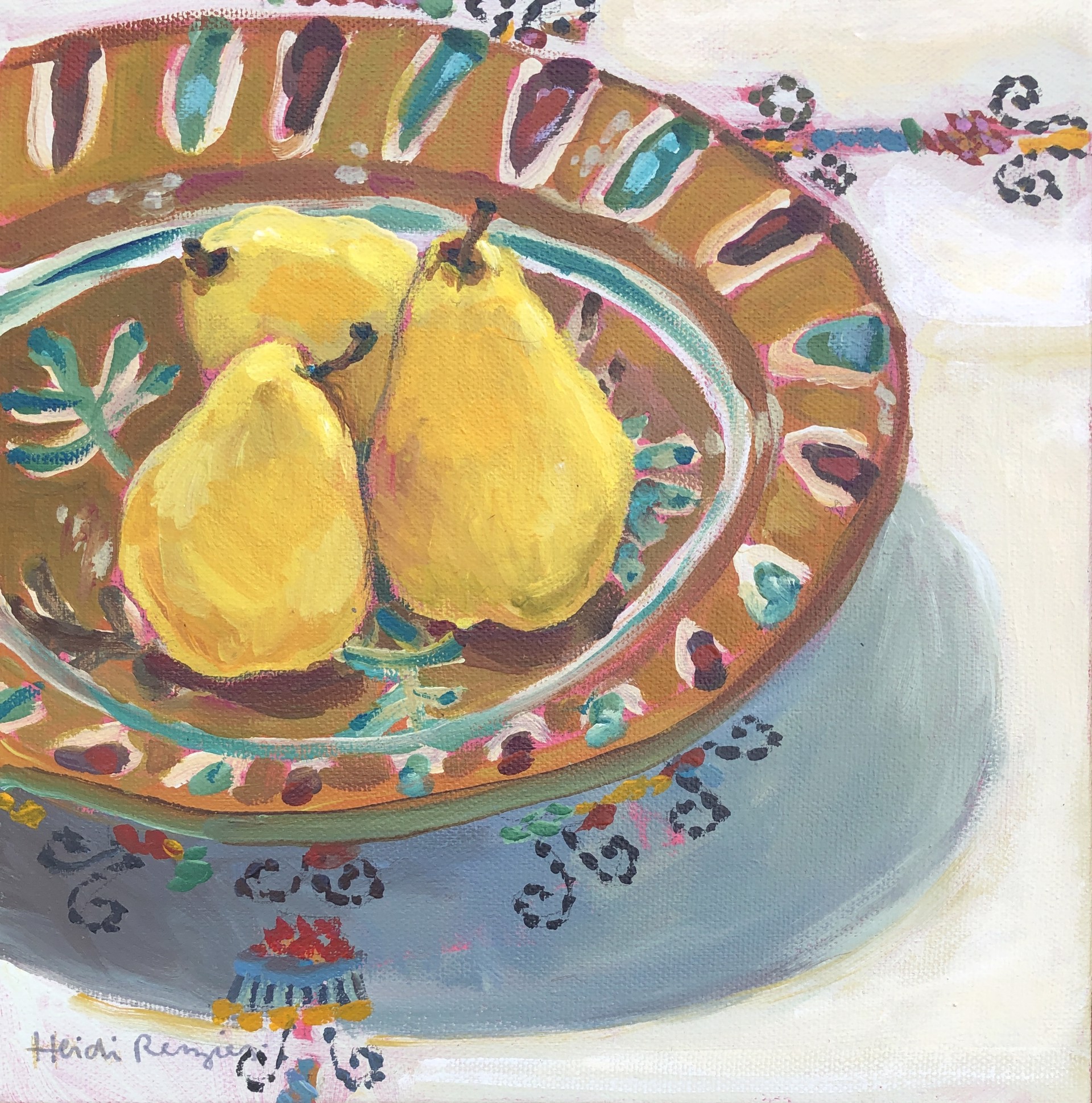 Three Pears, December by Heidi Reszies