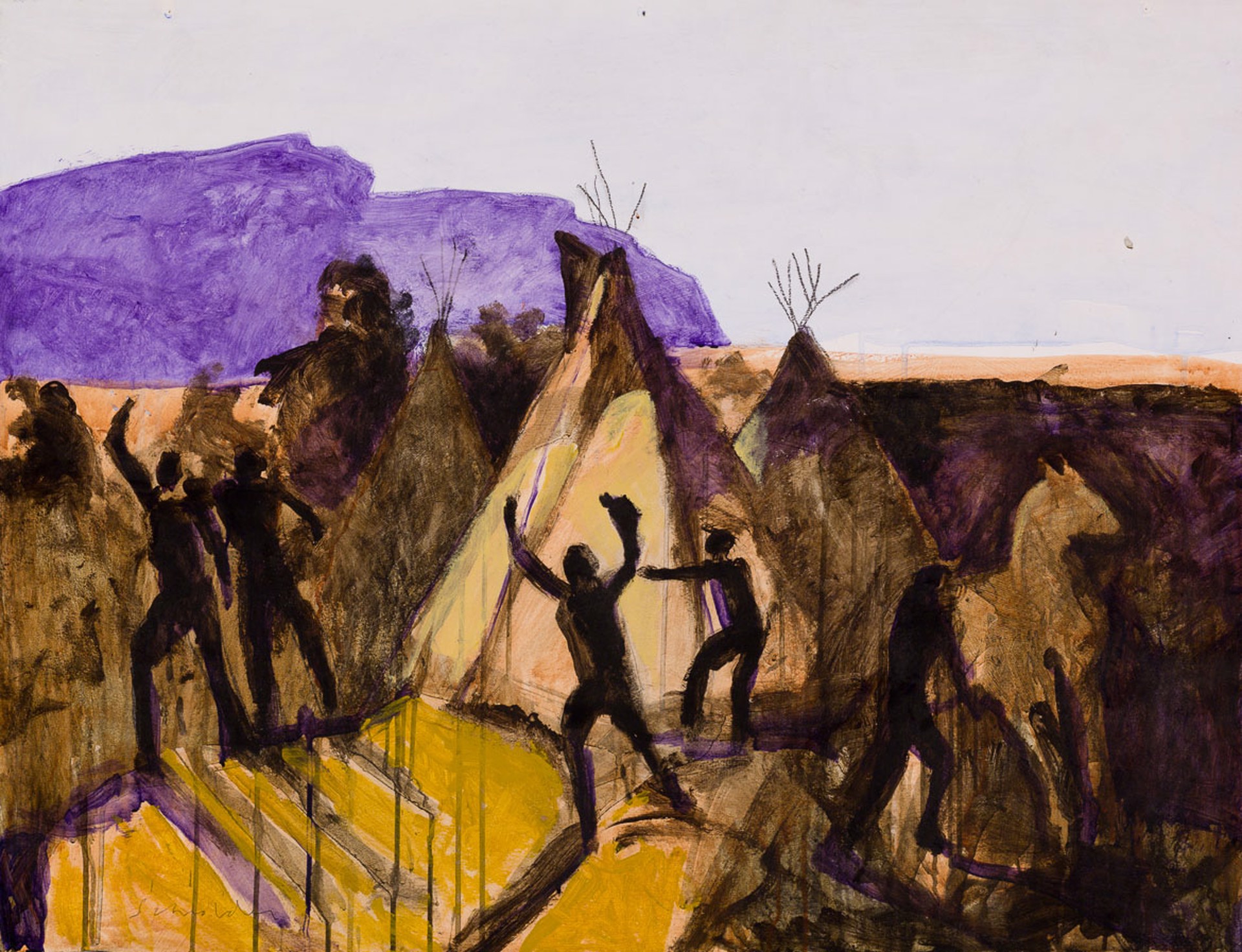 Untitled (Indians) by Fritz Scholder
