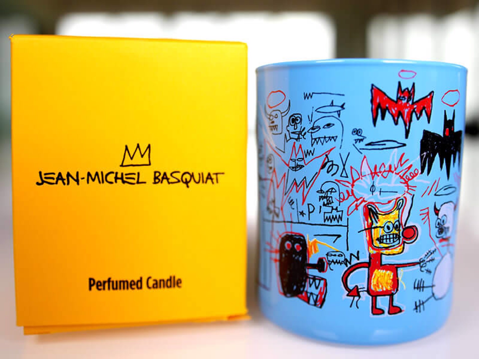 Blue Scented Candle by Jean-Michel Basquiat